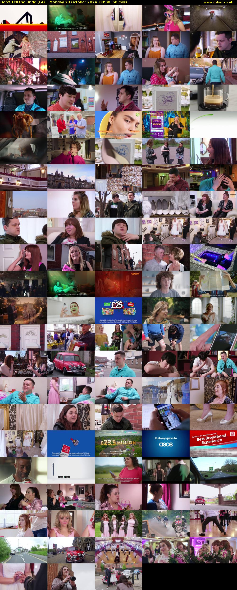 Don't Tell the Bride (E4) Monday 28 October 2024 08:00 - 09:00