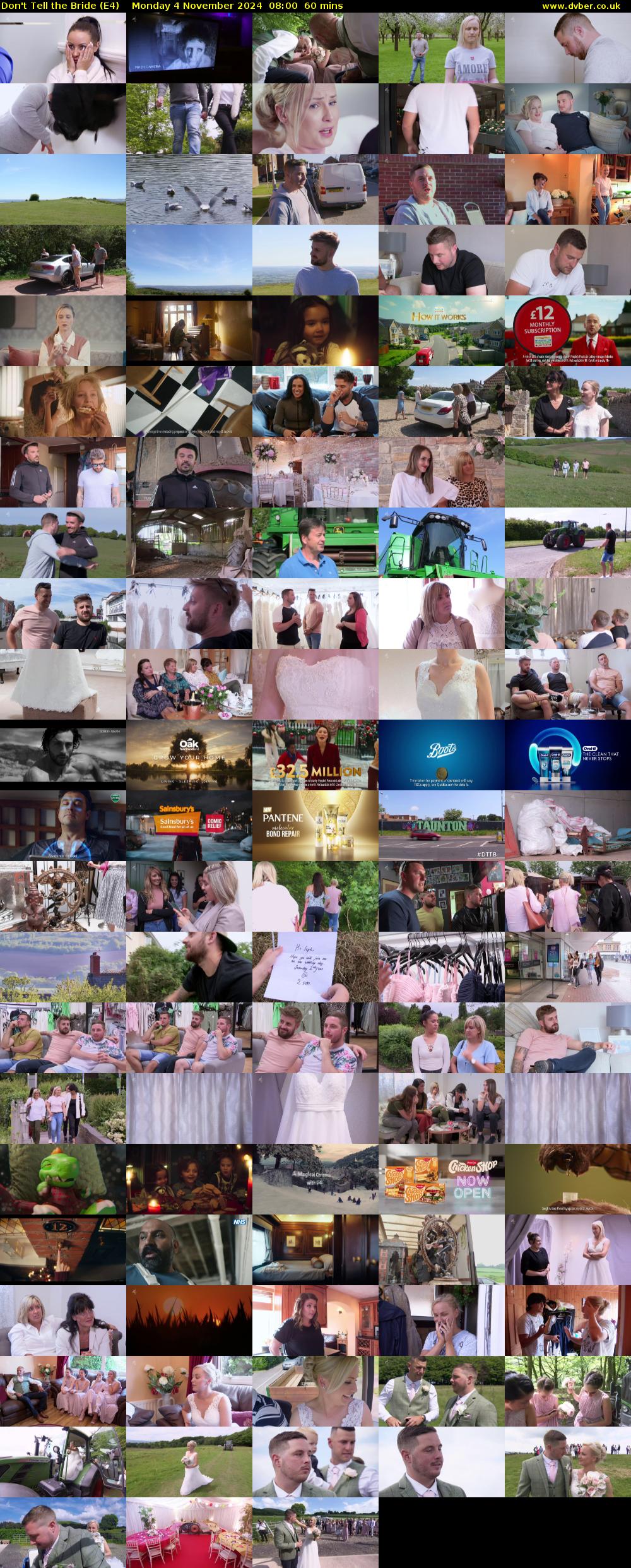 Don't Tell the Bride (E4) Monday 4 November 2024 08:00 - 09:00