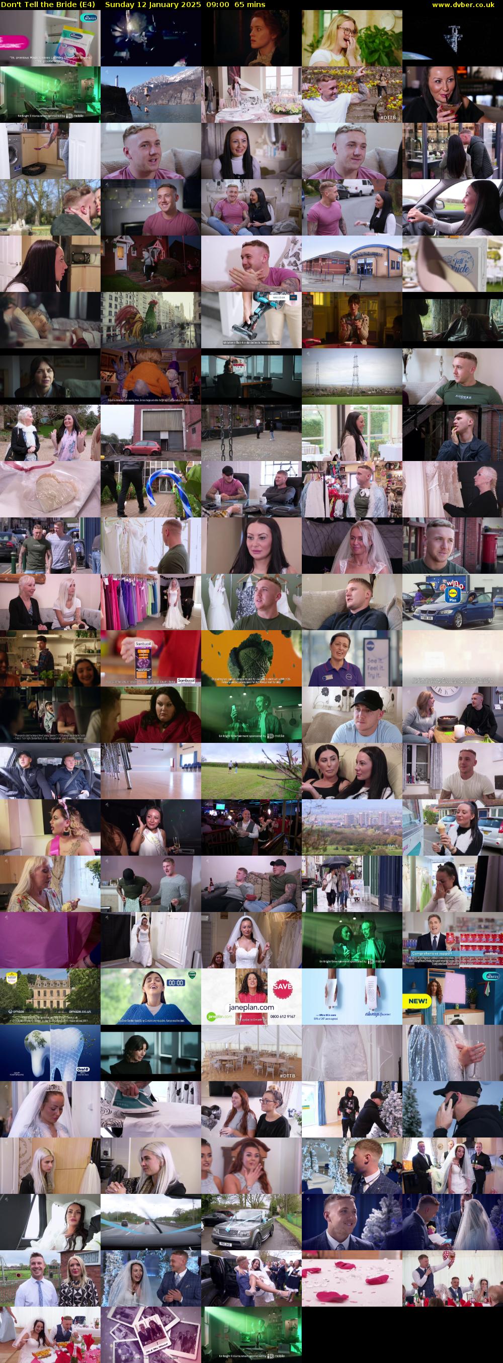 Don't Tell the Bride (E4) Sunday 12 January 2025 09:00 - 10:05