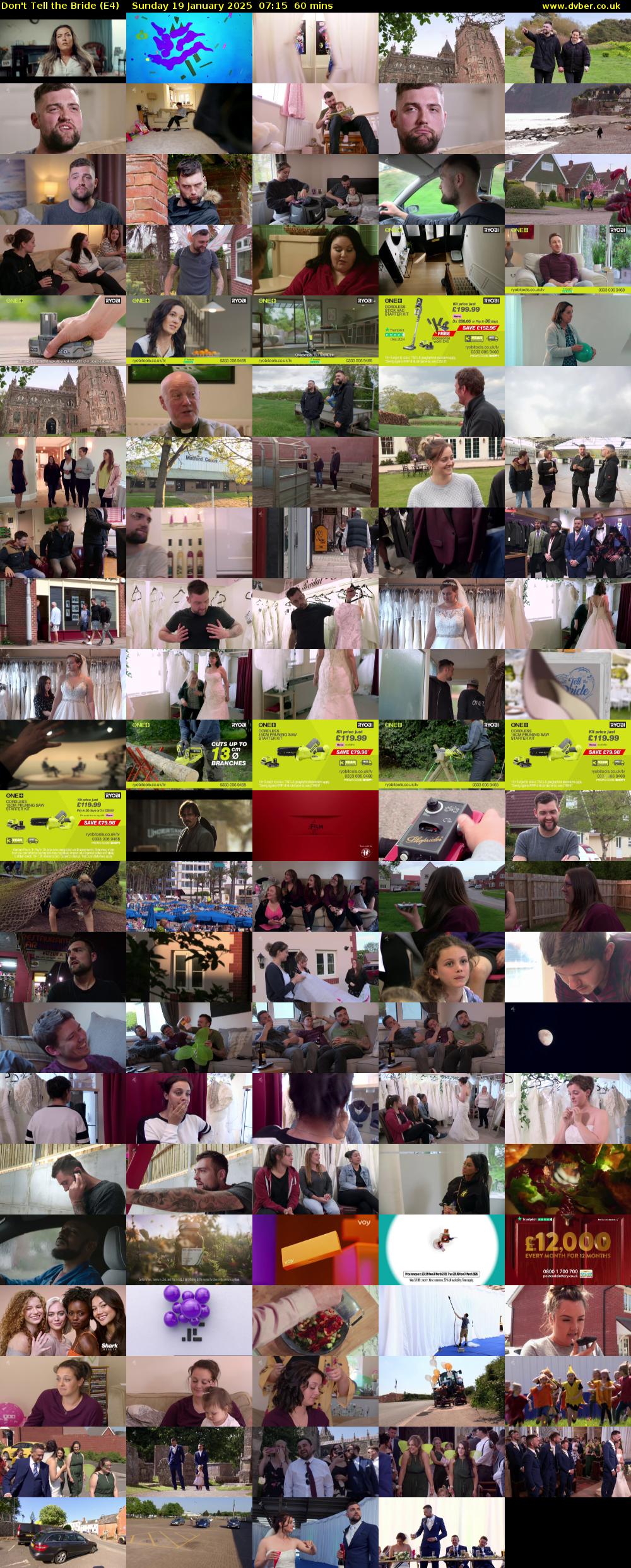 Don't Tell the Bride (E4) Sunday 19 January 2025 07:15 - 08:15