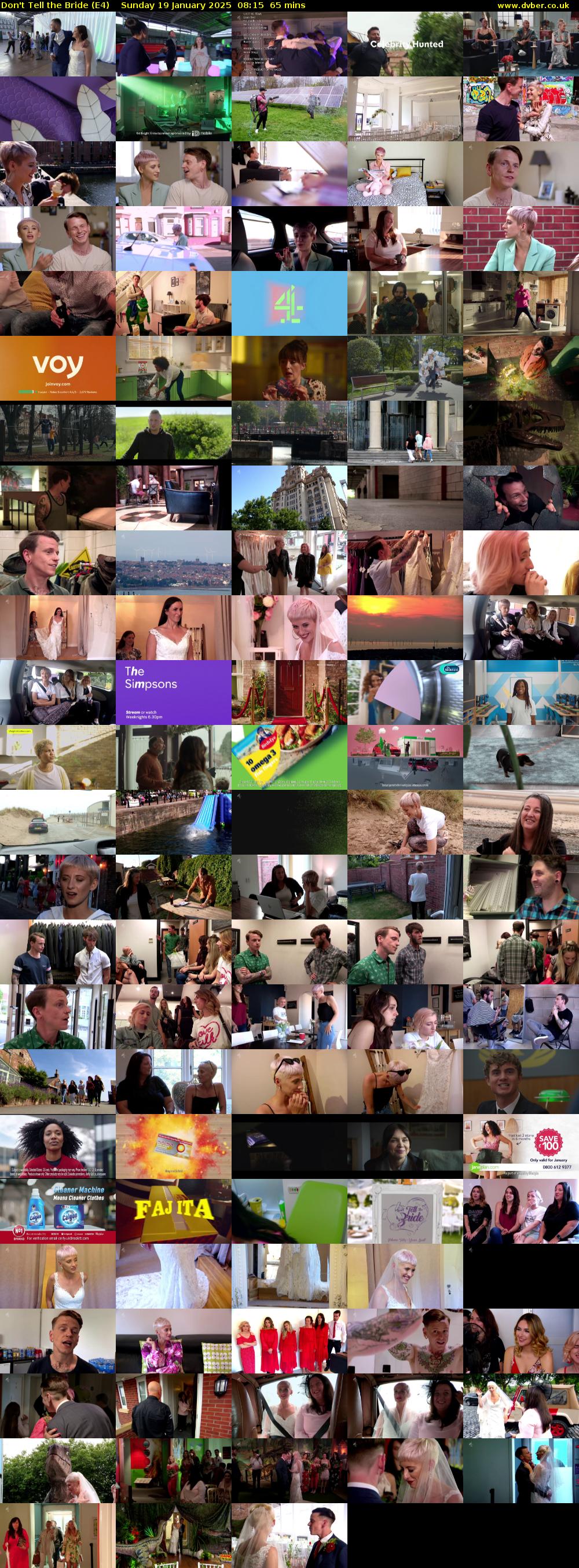 Don't Tell the Bride (E4) Sunday 19 January 2025 08:15 - 09:20