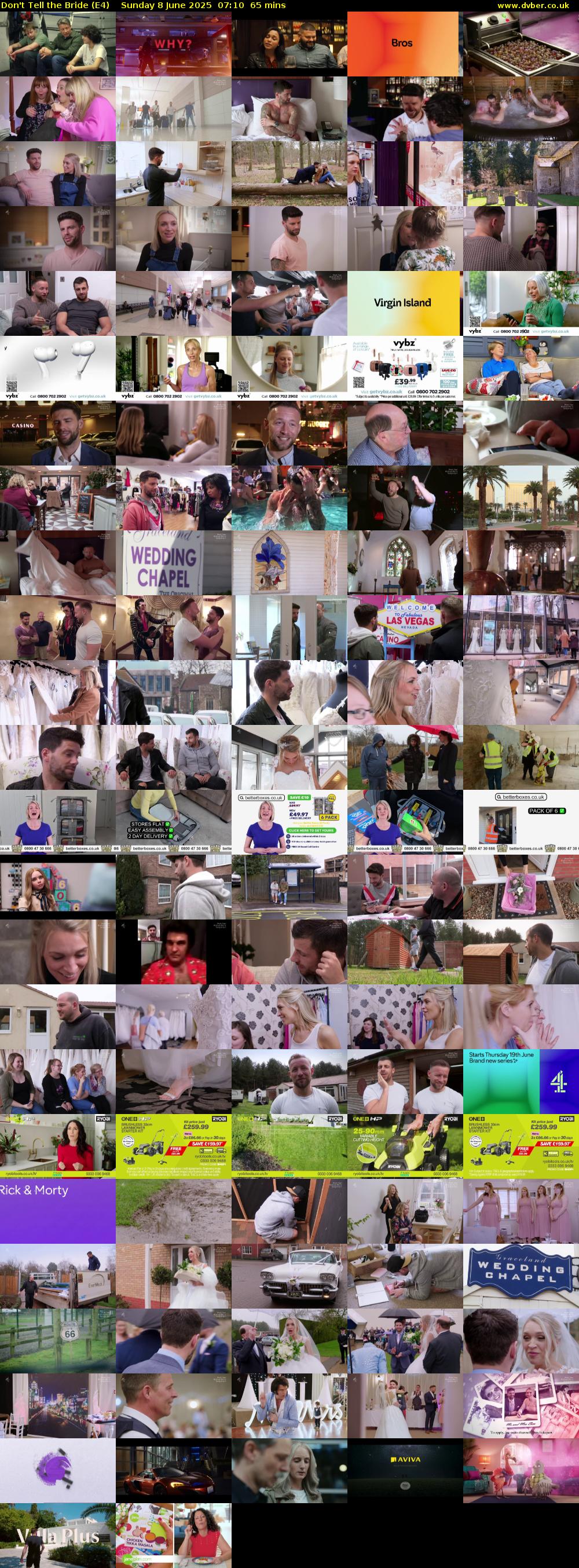 Don't Tell the Bride (E4) Sunday 8 June 2025 07:10 - 08:15