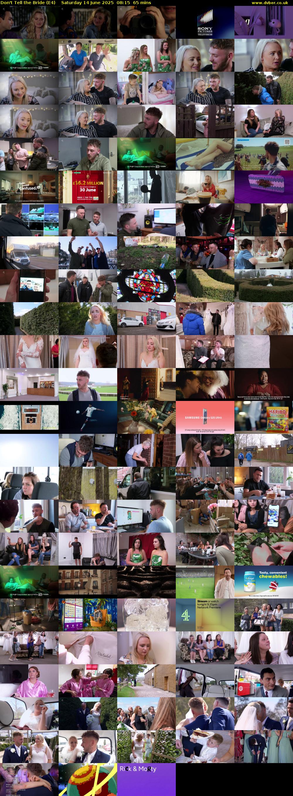 Don't Tell the Bride (E4) Saturday 14 June 2025 08:15 - 09:20