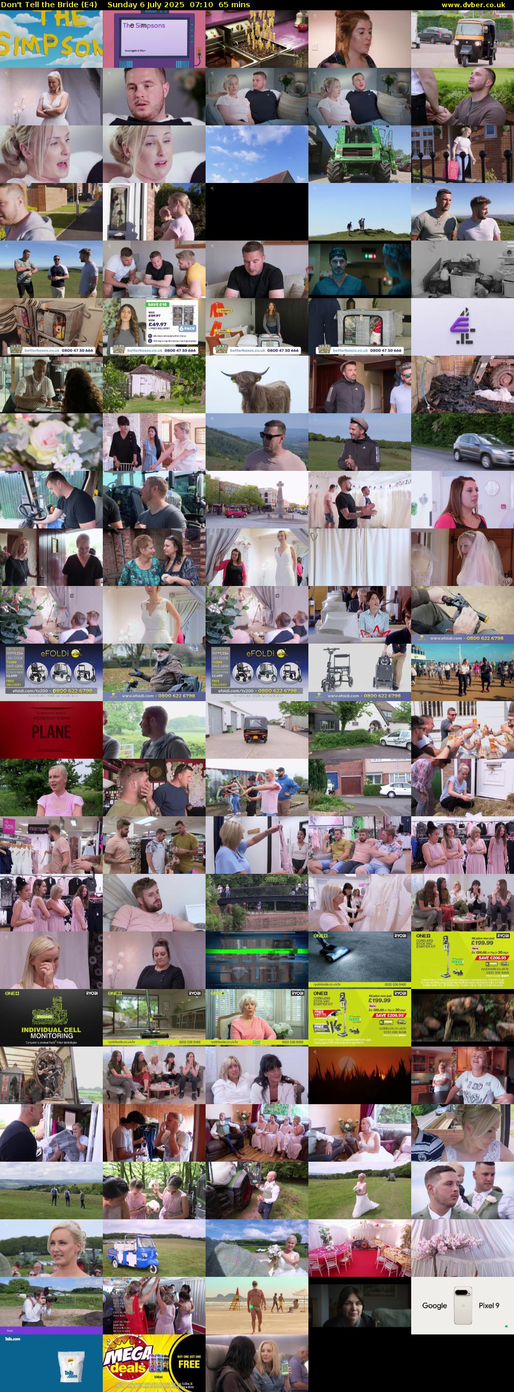 Don't Tell the Bride (E4) Sunday 6 July 2025 07:10 - 08:15