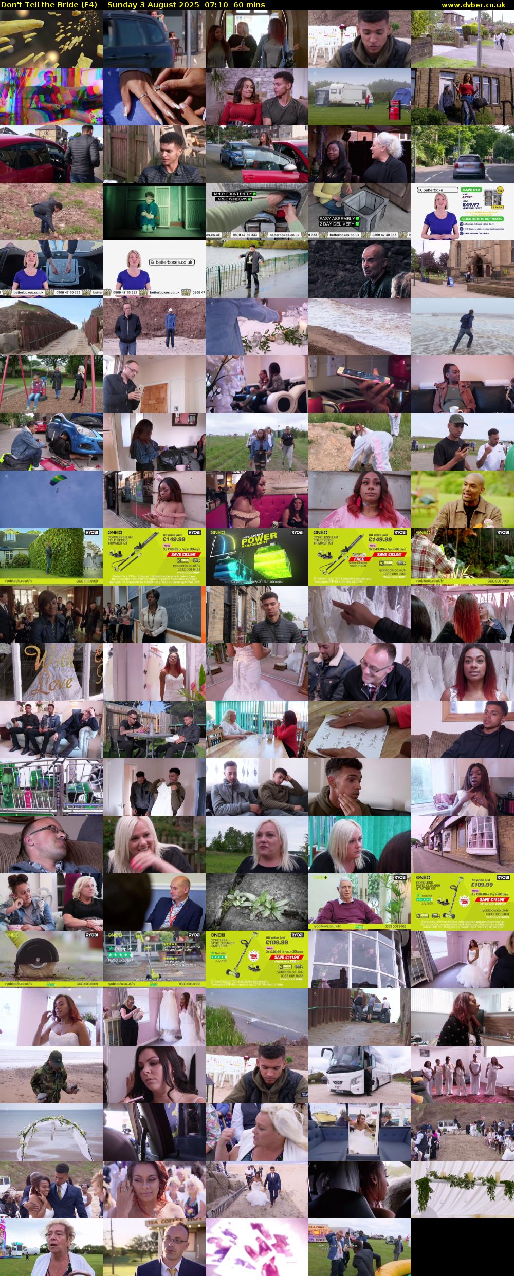 Don't Tell the Bride (E4) Sunday 3 August 2025 07:10 - 08:10