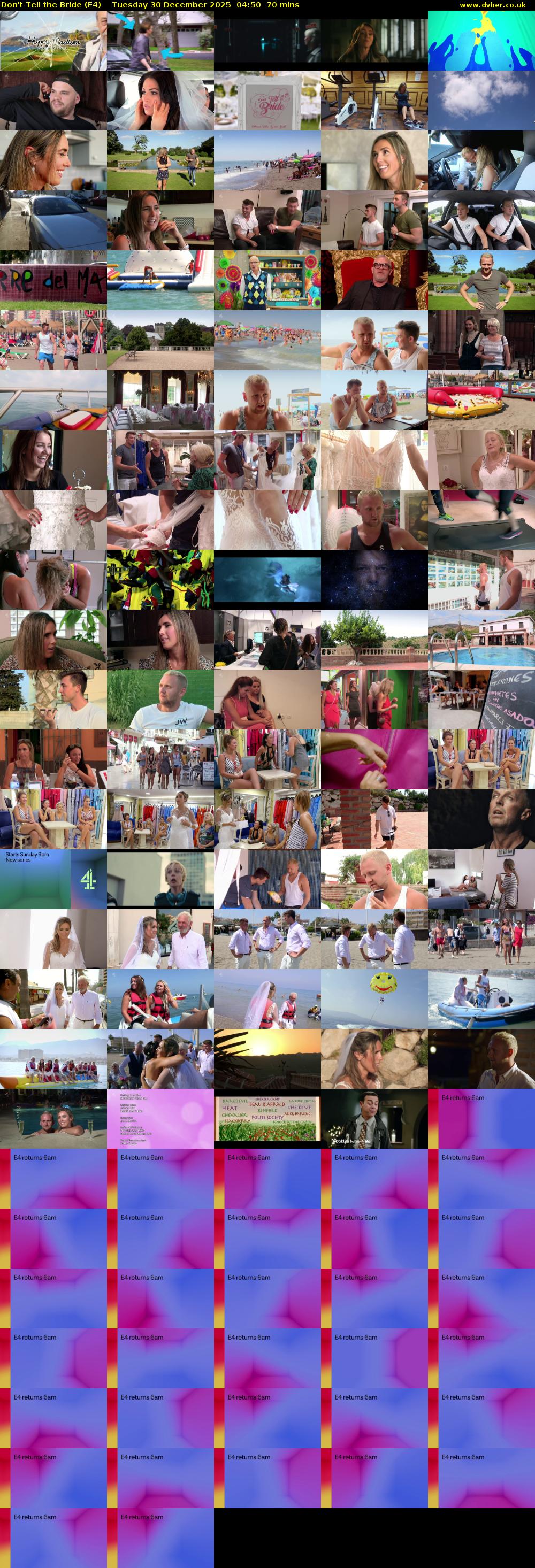 Don't Tell the Bride (E4) Tuesday 30 December 2025 04:50 - 06:00