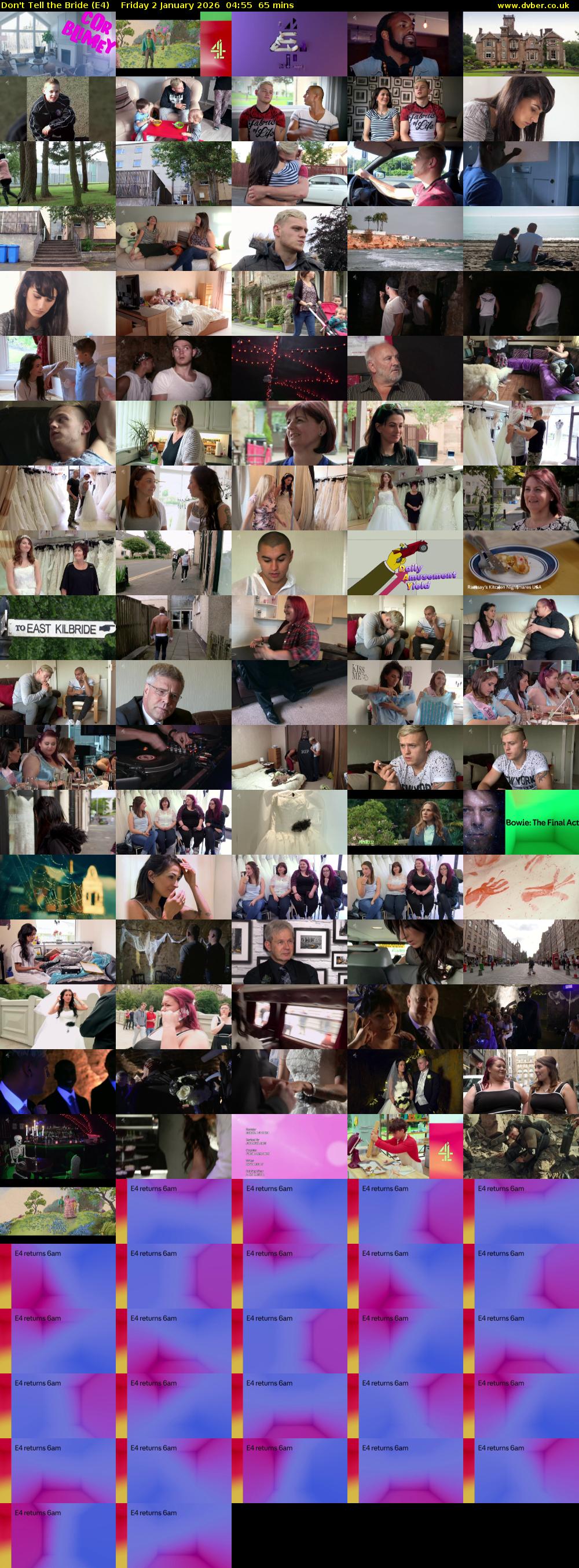Don't Tell the Bride (E4) Friday 2 January 2026 04:55 - 06:00