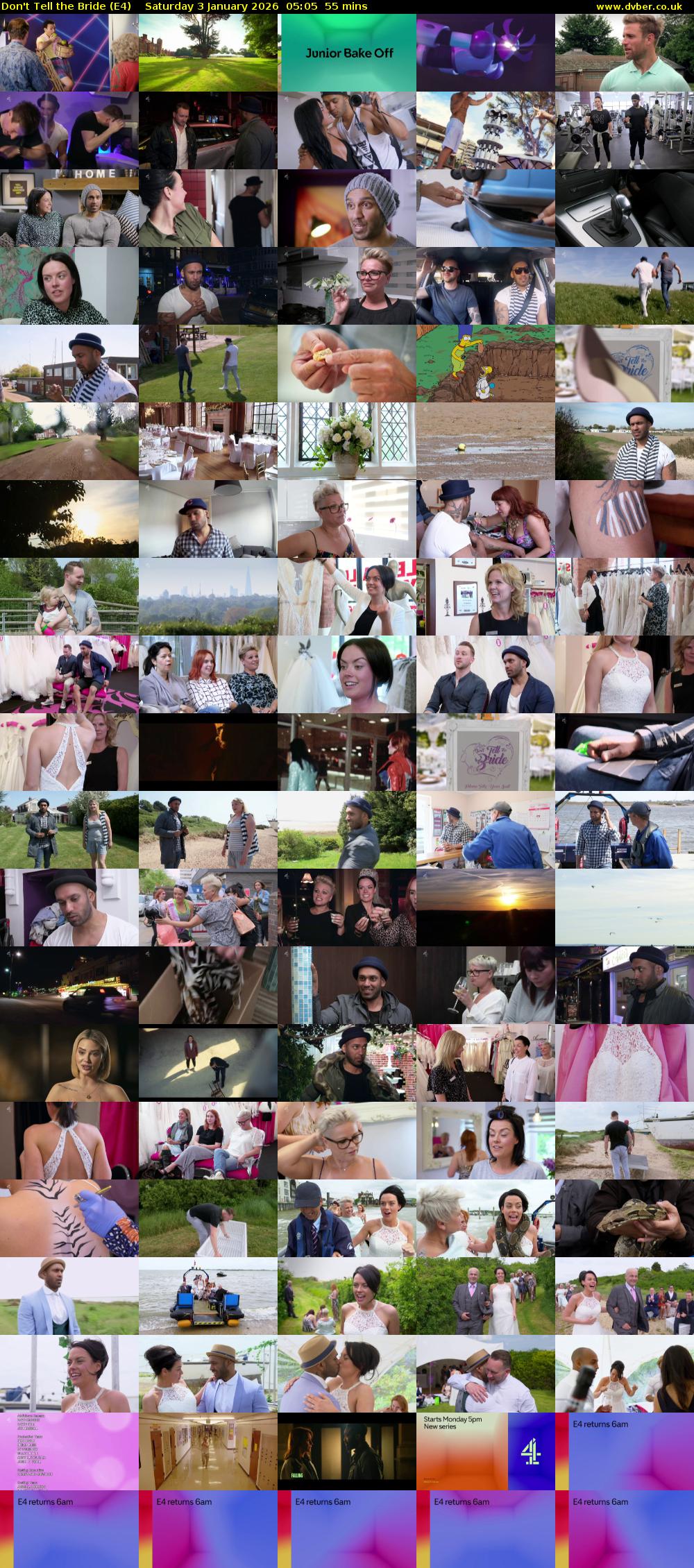 Don't Tell the Bride (E4) Saturday 3 January 2026 05:05 - 06:00
