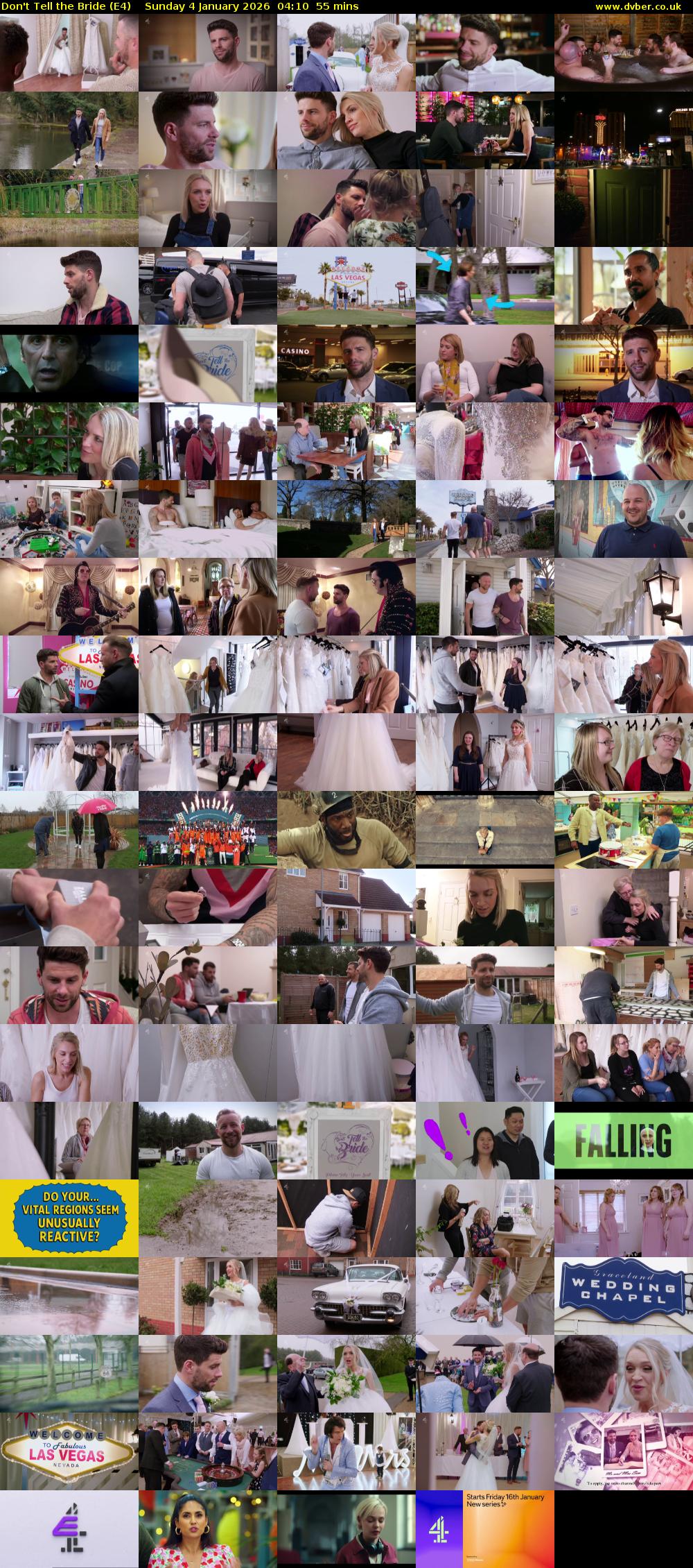 Don't Tell the Bride (E4) Sunday 4 January 2026 04:10 - 05:05