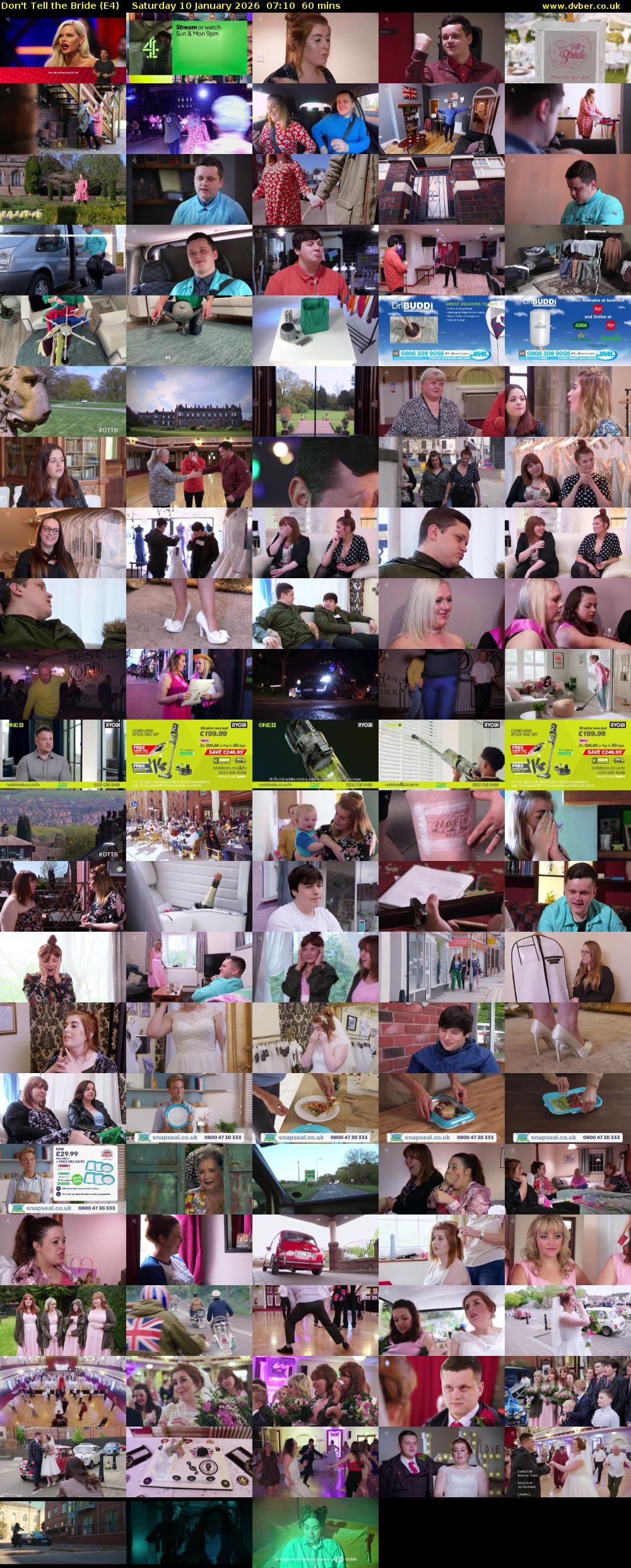 Don't Tell the Bride (E4) Saturday 10 January 2026 07:10 - 08:10