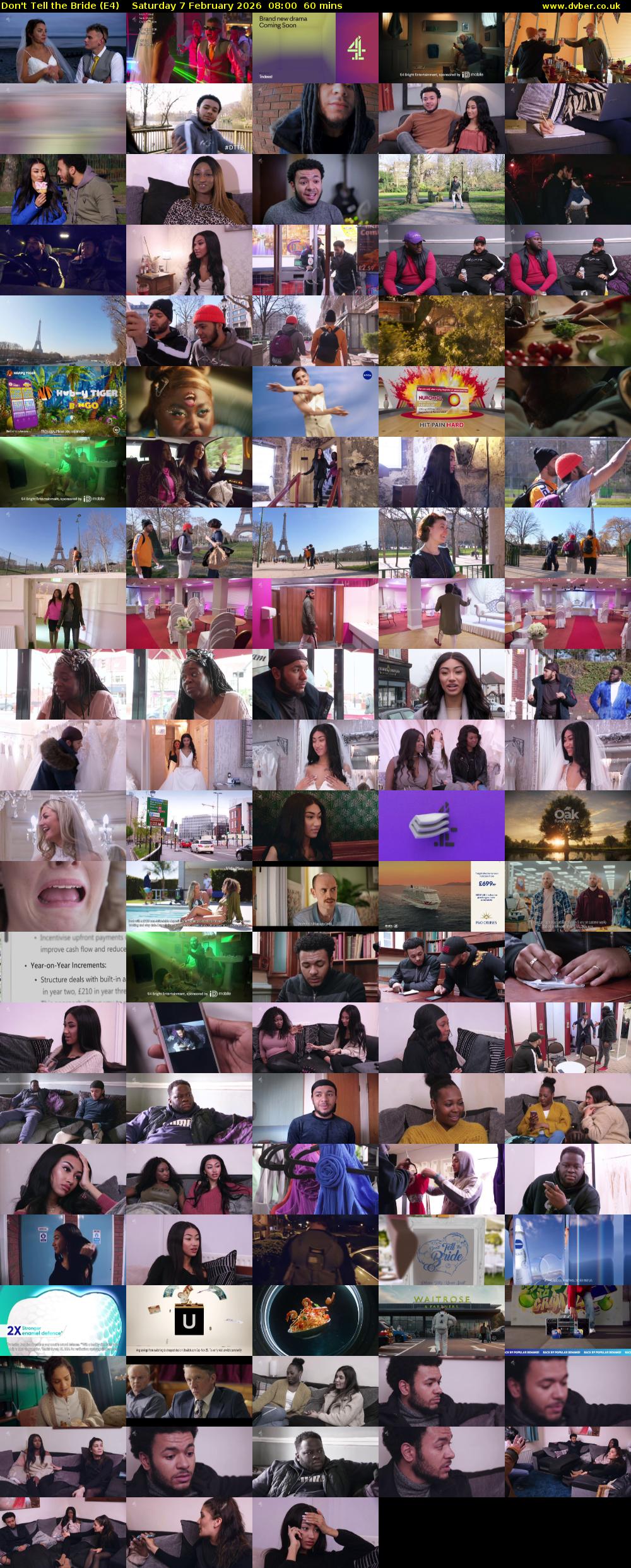 Don't Tell the Bride (E4) Saturday 7 February 2026 08:00 - 09:00