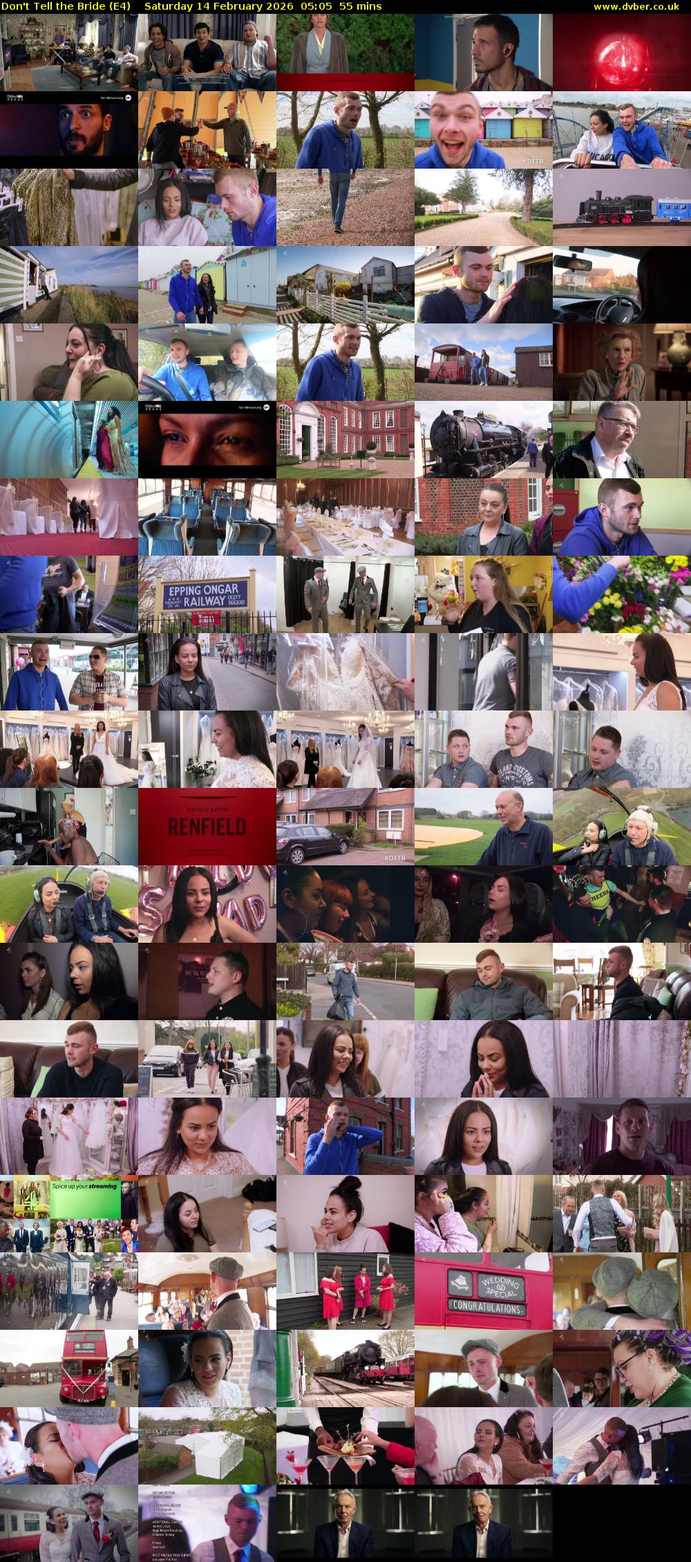 Don't Tell the Bride (E4) Saturday 14 February 2026 05:05 - 06:00