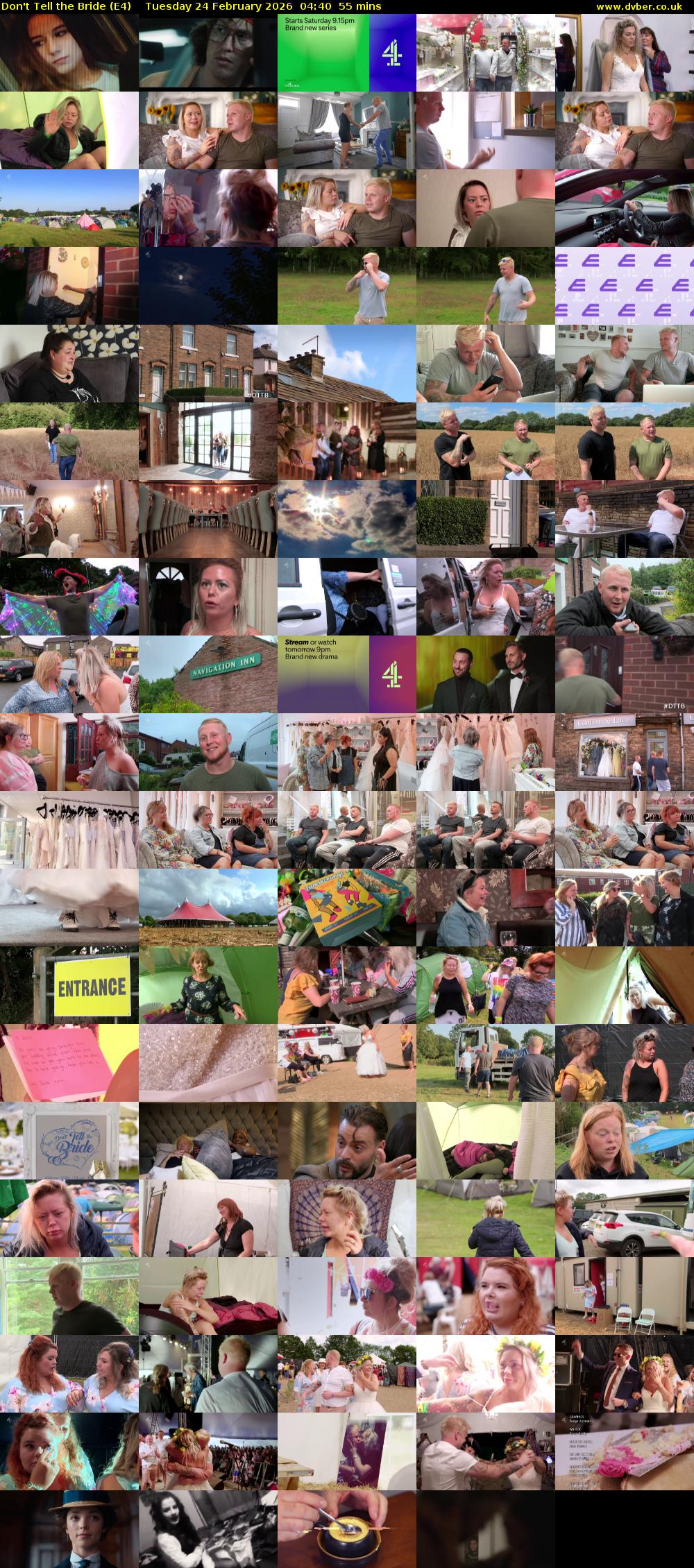 Don't Tell the Bride (E4) Tuesday 24 February 2026 04:40 - 05:35