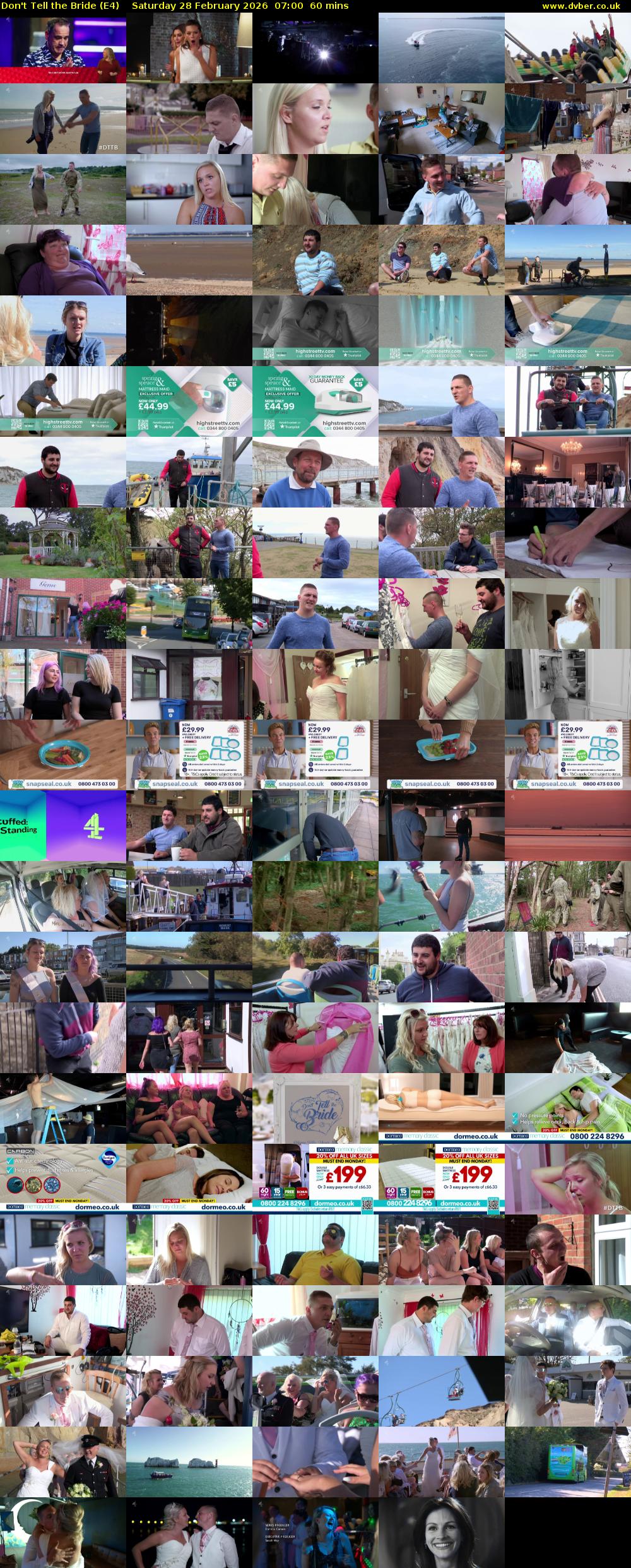 Don't Tell the Bride (E4) Saturday 28 February 2026 07:00 - 08:00