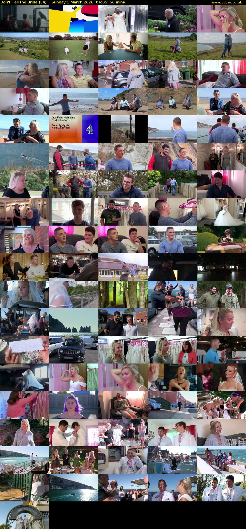 Don't Tell the Bride (E4) Sunday 1 March 2026 04:05 - 04:55