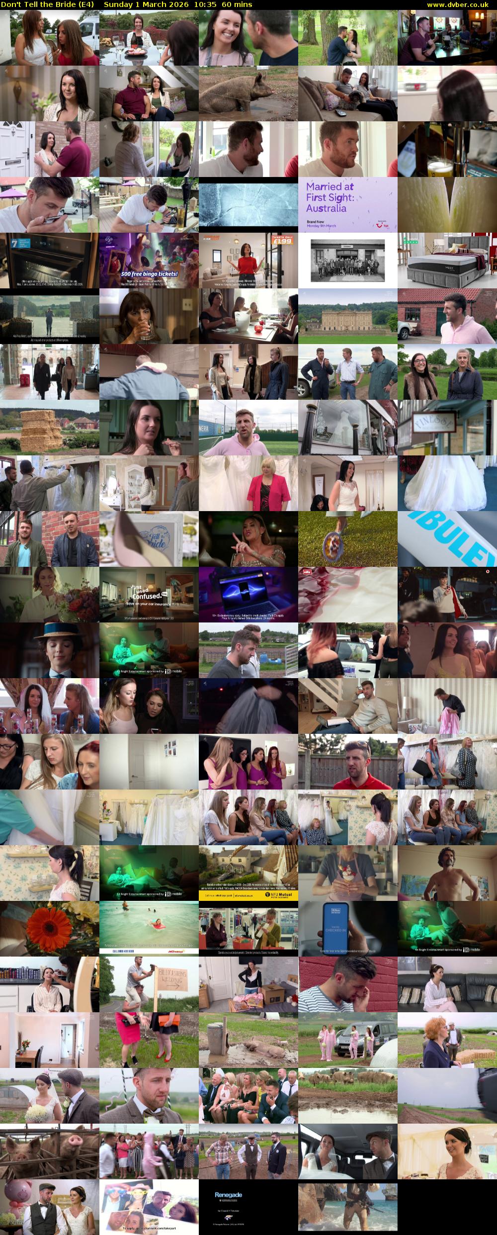 Don't Tell the Bride (E4) Sunday 1 March 2026 10:35 - 11:35