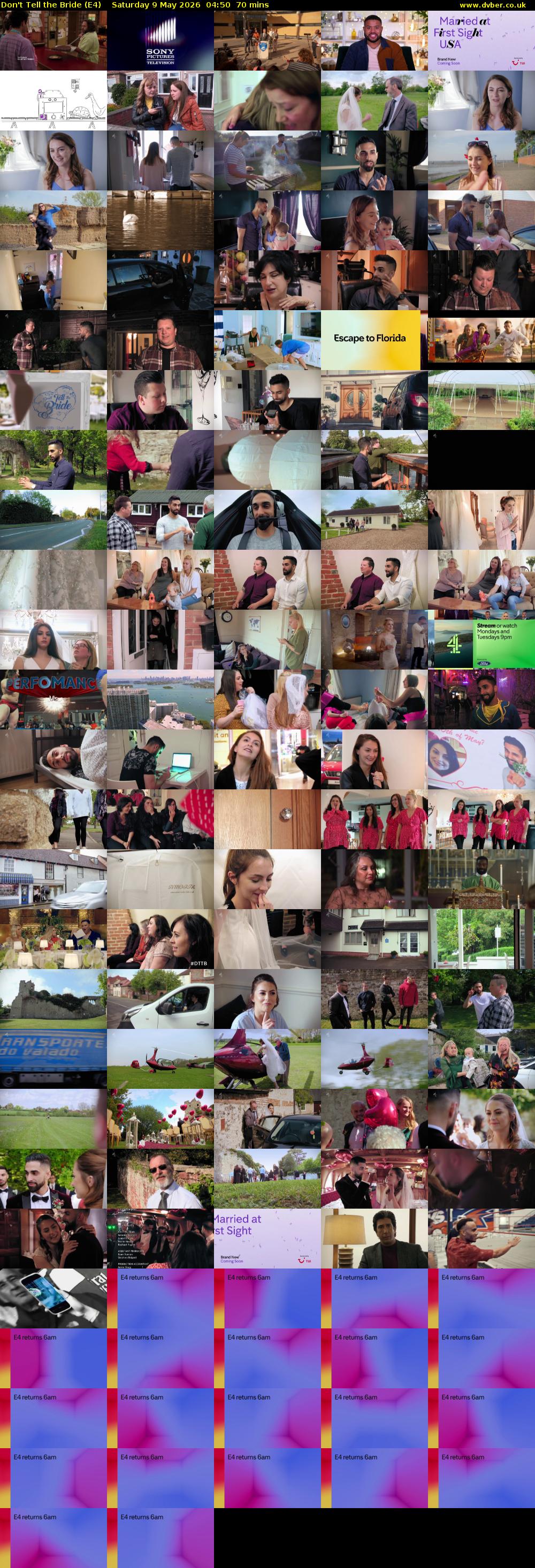 Don't Tell the Bride (E4) Saturday 9 May 2026 04:50 - 06:00