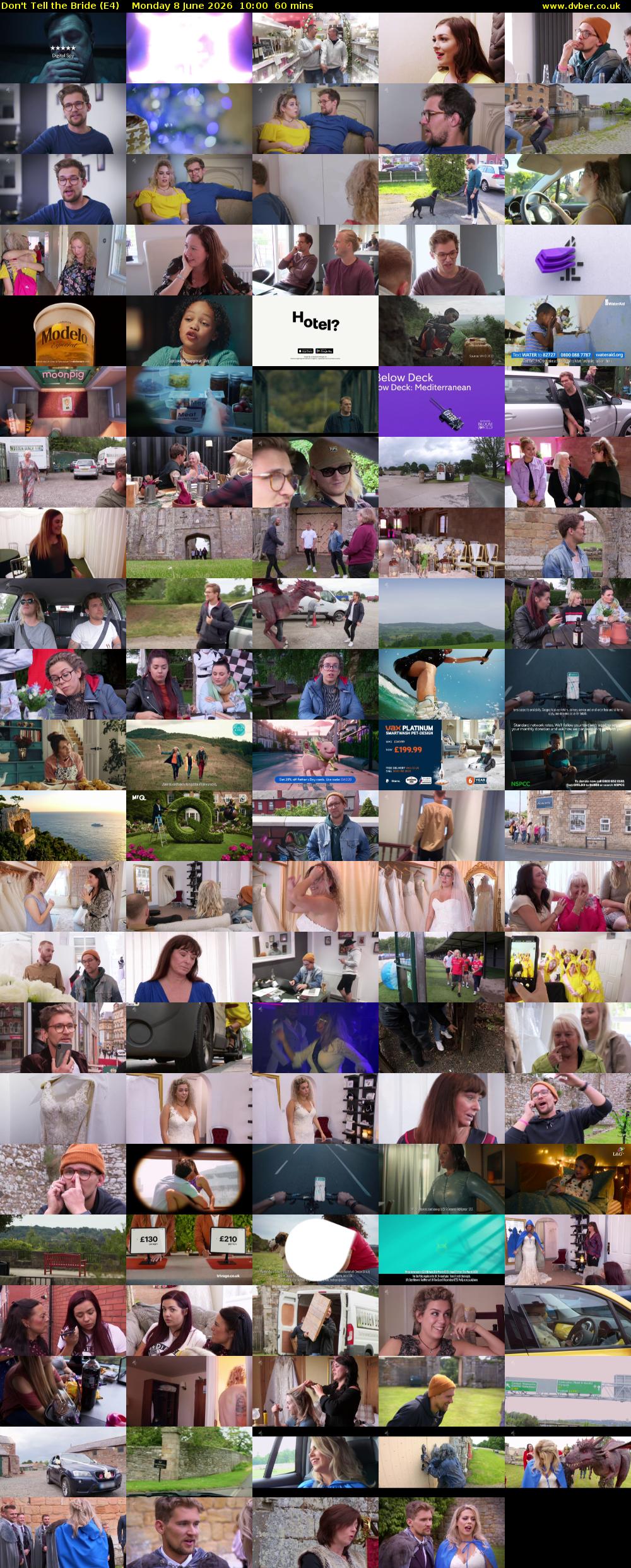 Don't Tell the Bride (E4) Monday 8 June 2026 10:00 - 11:00