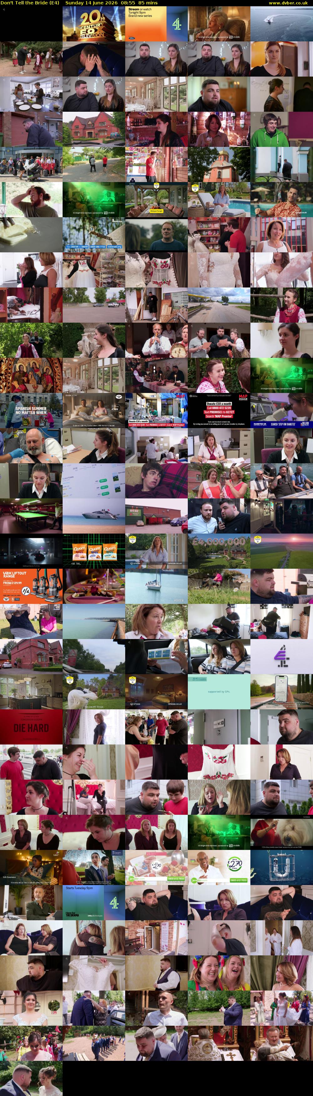 Don't Tell the Bride (E4) Sunday 14 June 2026 08:55 - 10:20