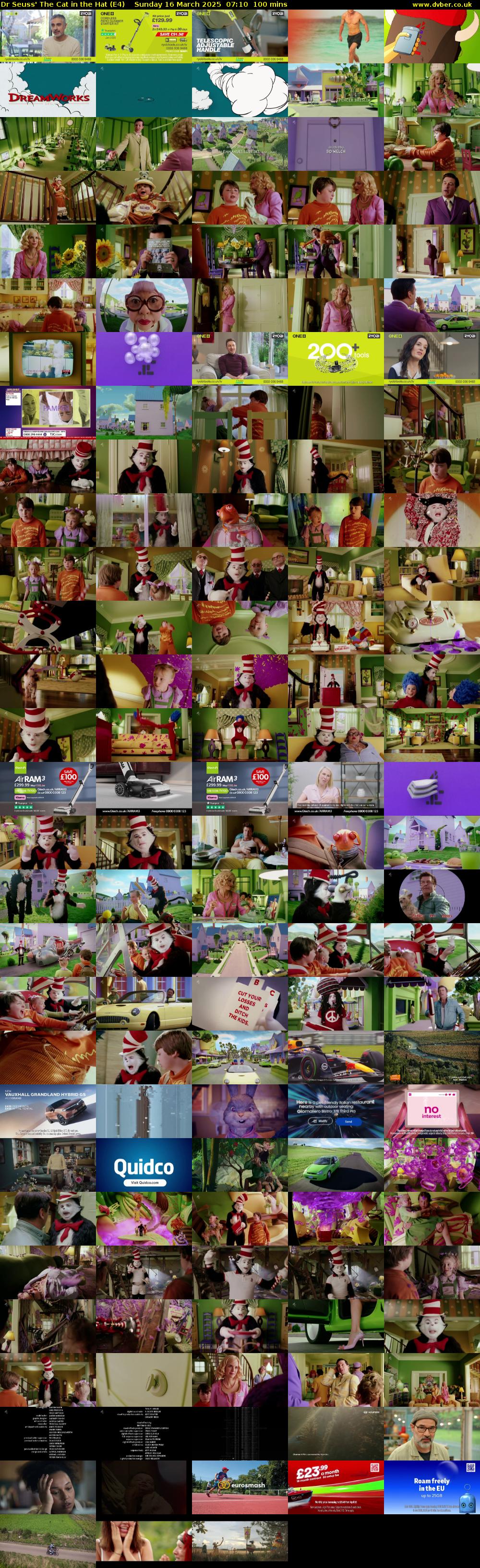 Dr Seuss' The Cat in the Hat (E4) Sunday 16 March 2025 07:10 - 08:50