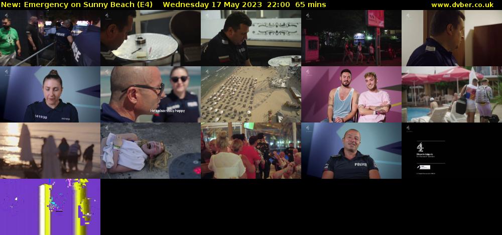 Emergency on Sunny Beach (E4) Wednesday 17 May 2023 22:00 - 23:05