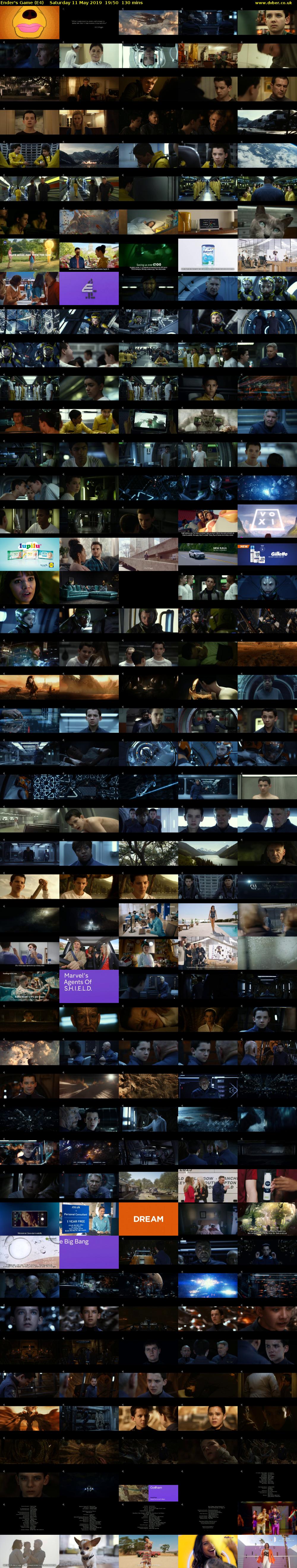 Ender's Game (E4) Saturday 11 May 2019 19:50 - 22:00