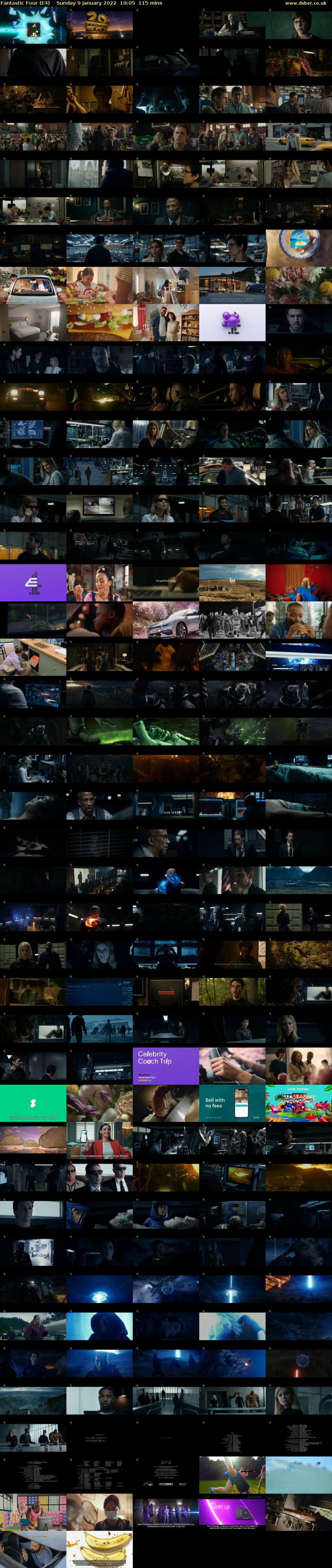 Fantastic Four (E4) Sunday 9 January 2022 19:05 - 21:00