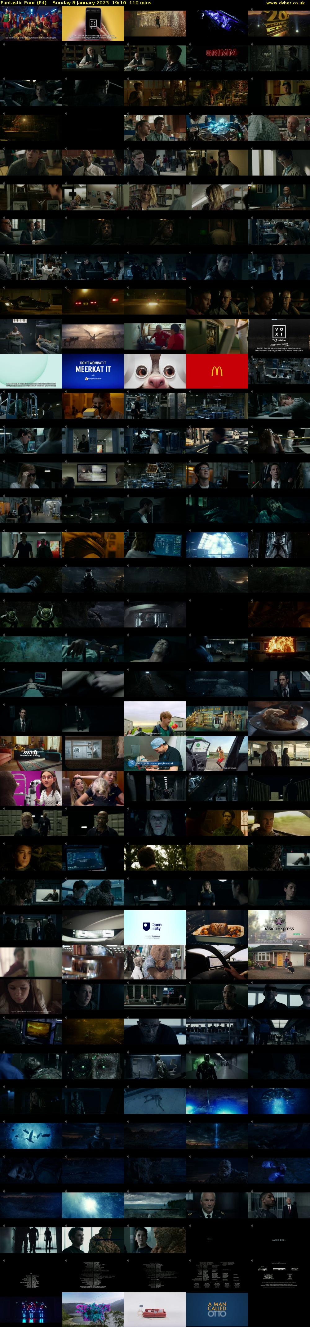 Fantastic Four (E4) Sunday 8 January 2023 19:10 - 21:00