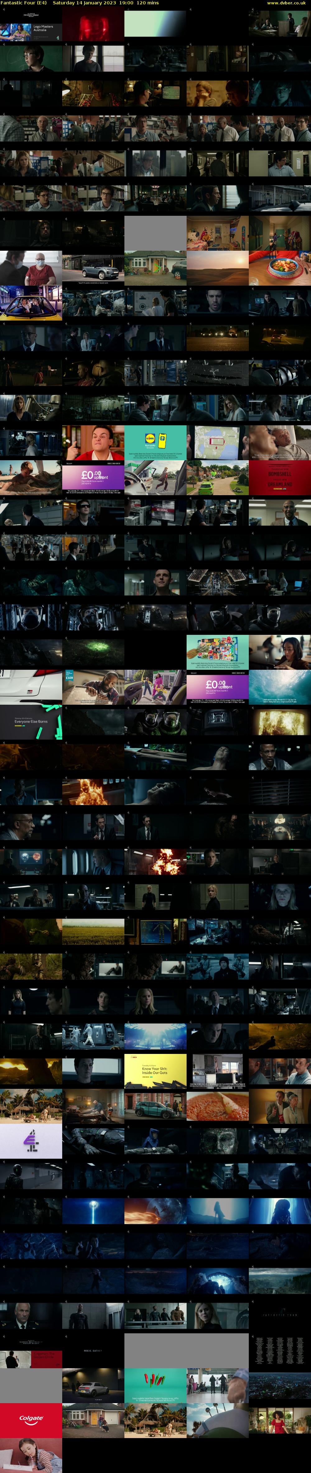 Fantastic Four (E4) Saturday 14 January 2023 19:00 - 21:00