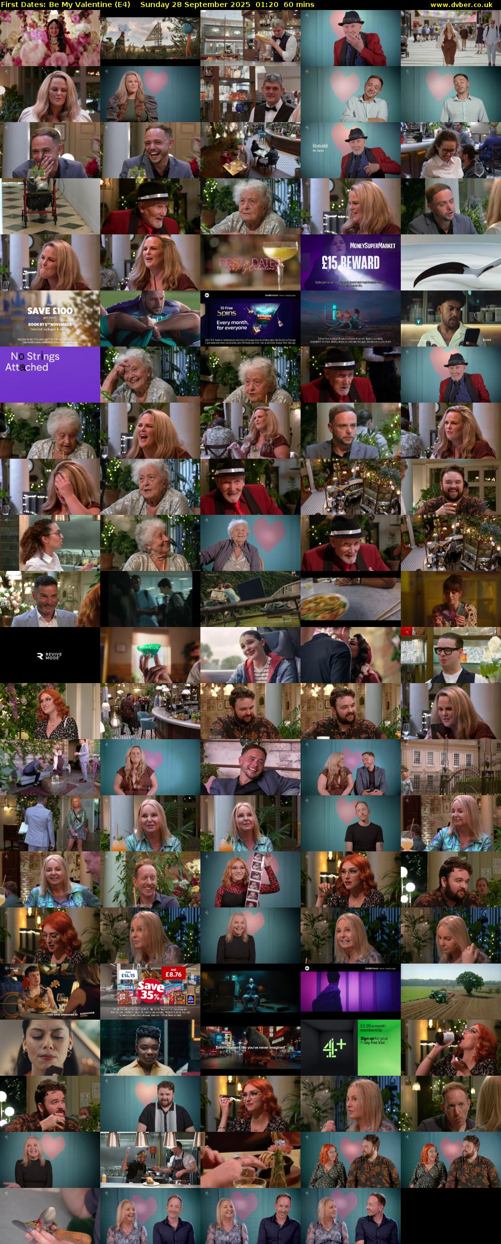 First Dates: Be My Valentine (E4) Sunday 28 September 2025 01:20 - 02:20