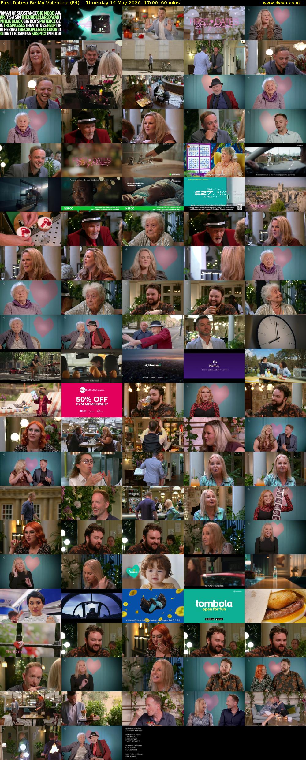 First Dates: Be My Valentine (E4) Thursday 14 May 2026 17:00 - 18:00