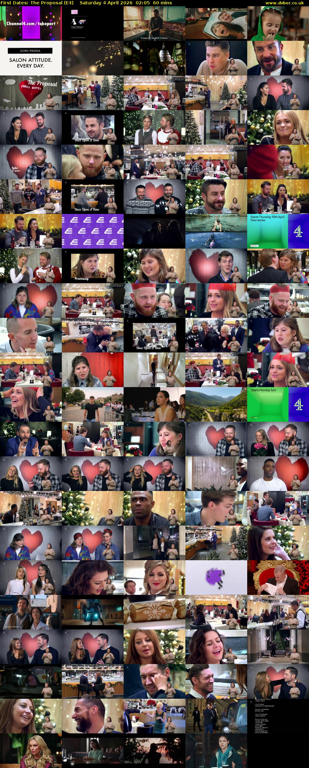 First Dates: The Proposal (E4) Saturday 4 April 2026 02:05 - 03:05