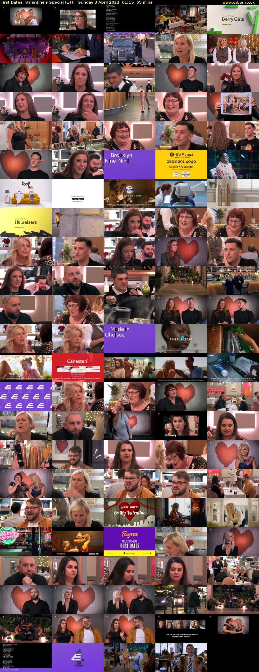 First Dates: Valentine's Special (E4) Sunday 3 April 2022 01:15 - 02:20