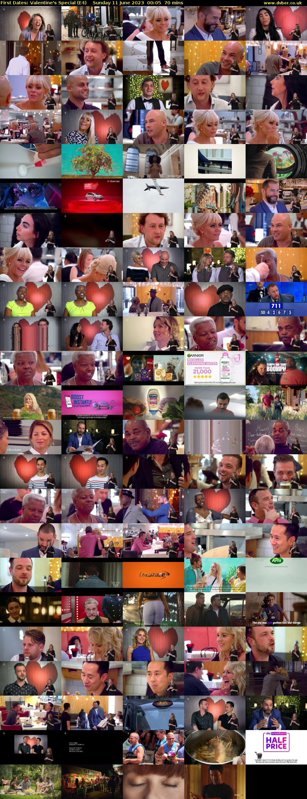 First Dates: Valentine's Special (E4) Sunday 11 June 2023 00:05 - 01:15