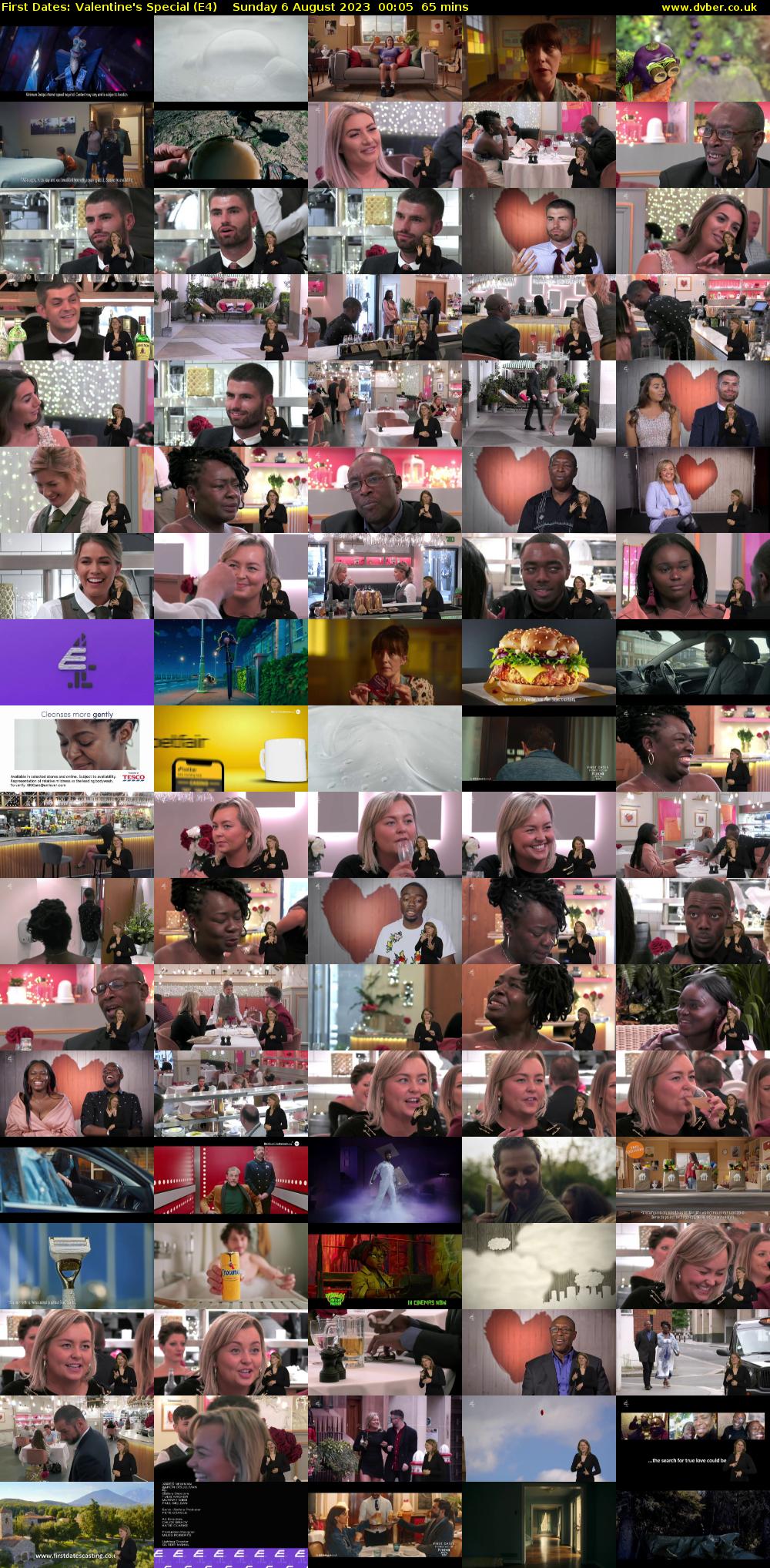 First Dates: Valentine's Special (E4) Sunday 6 August 2023 00:05 - 01:10