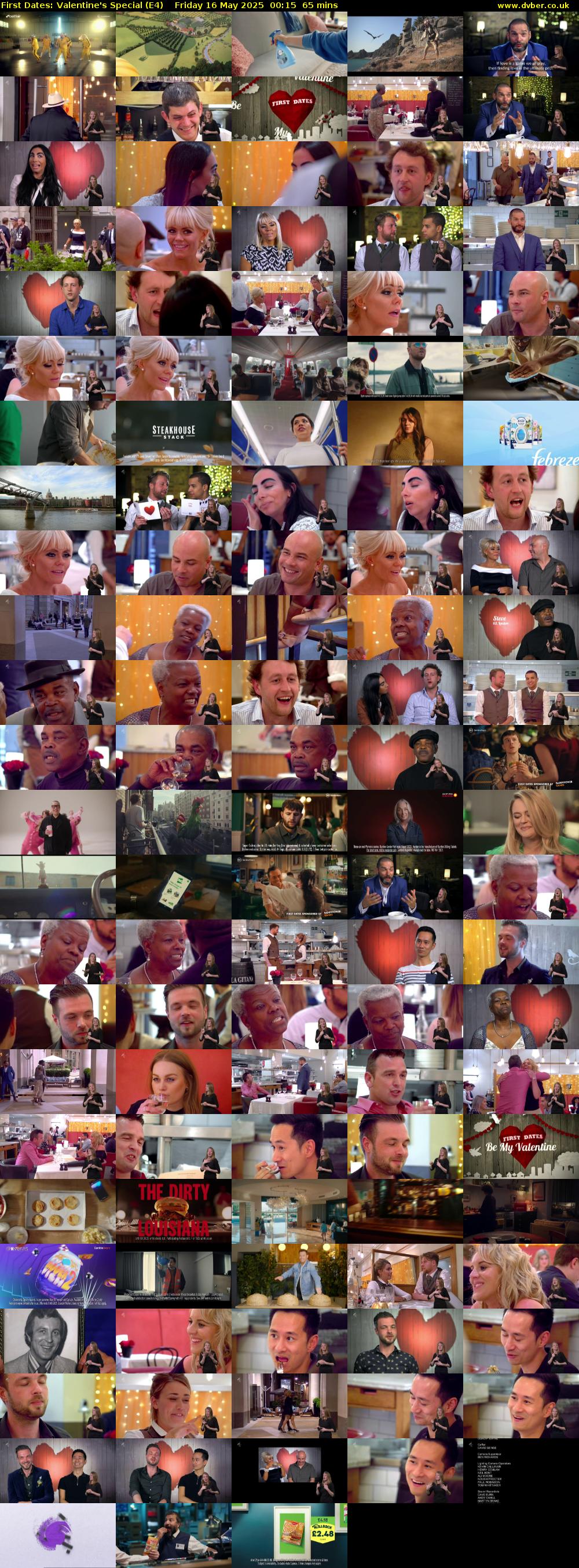 First Dates: Valentine's Special (E4) Friday 16 May 2025 00:15 - 01:20