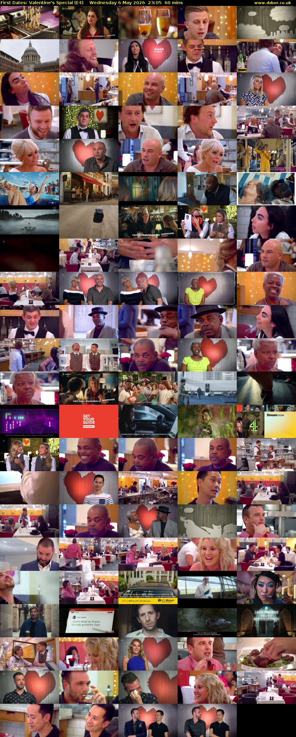 First Dates: Valentine's Special (E4) Wednesday 6 May 2026 23:05 - 00:05