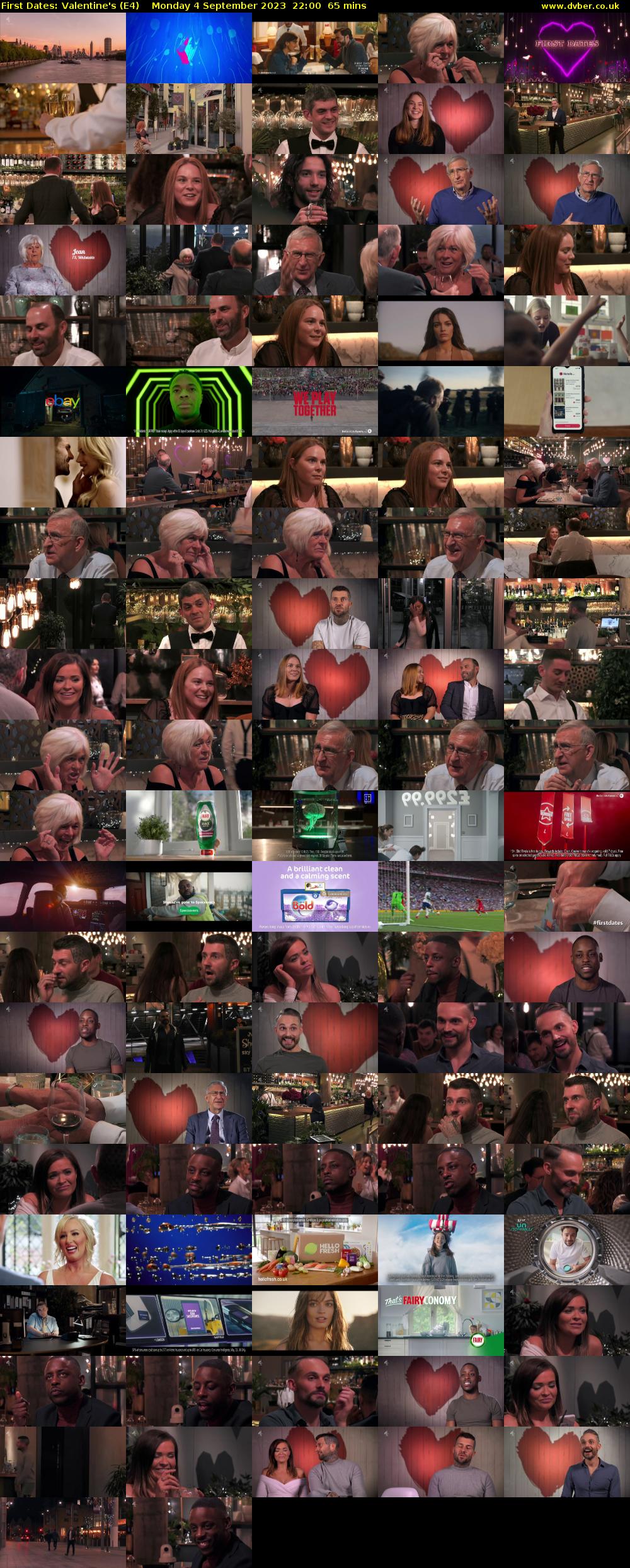 First Dates: Valentine's (E4) Monday 4 September 2023 22:00 - 23:05