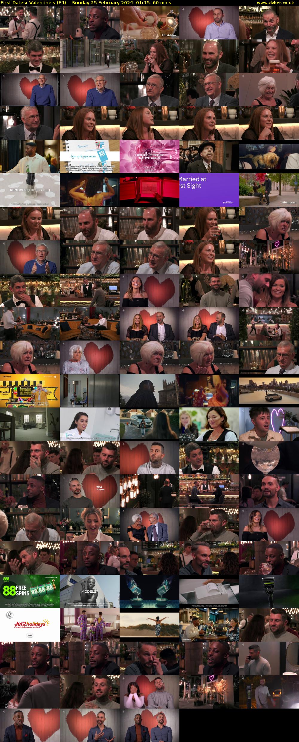 First Dates: Valentine's (E4) Sunday 25 February 2024 01:15 - 02:15