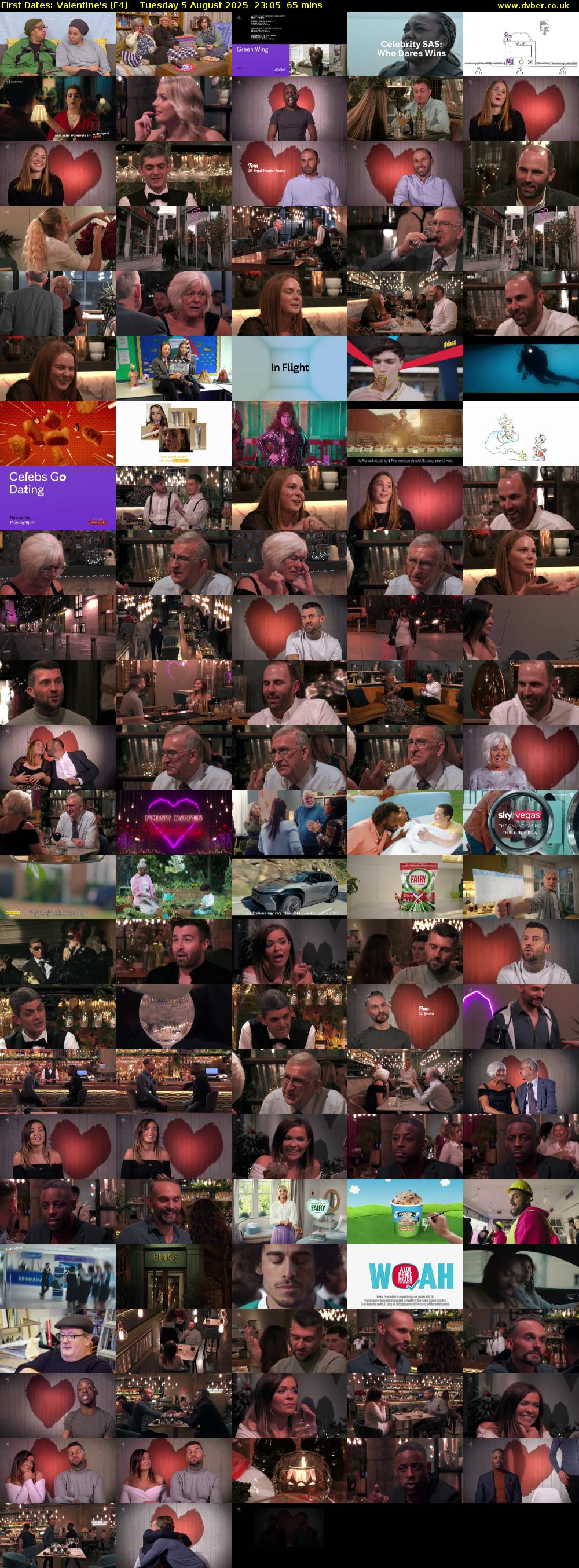 First Dates: Valentine's (E4) Tuesday 5 August 2025 23:05 - 00:10