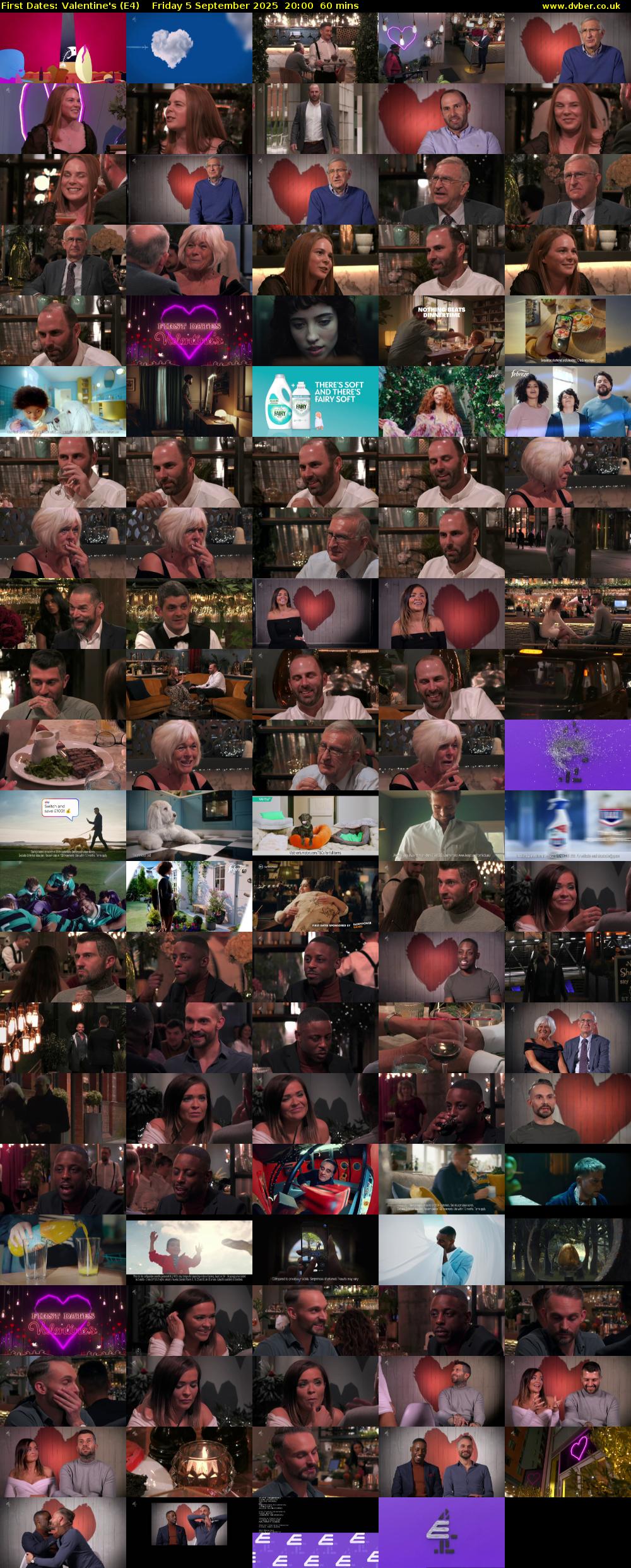 First Dates: Valentine's (E4) Friday 5 September 2025 20:00 - 21:00