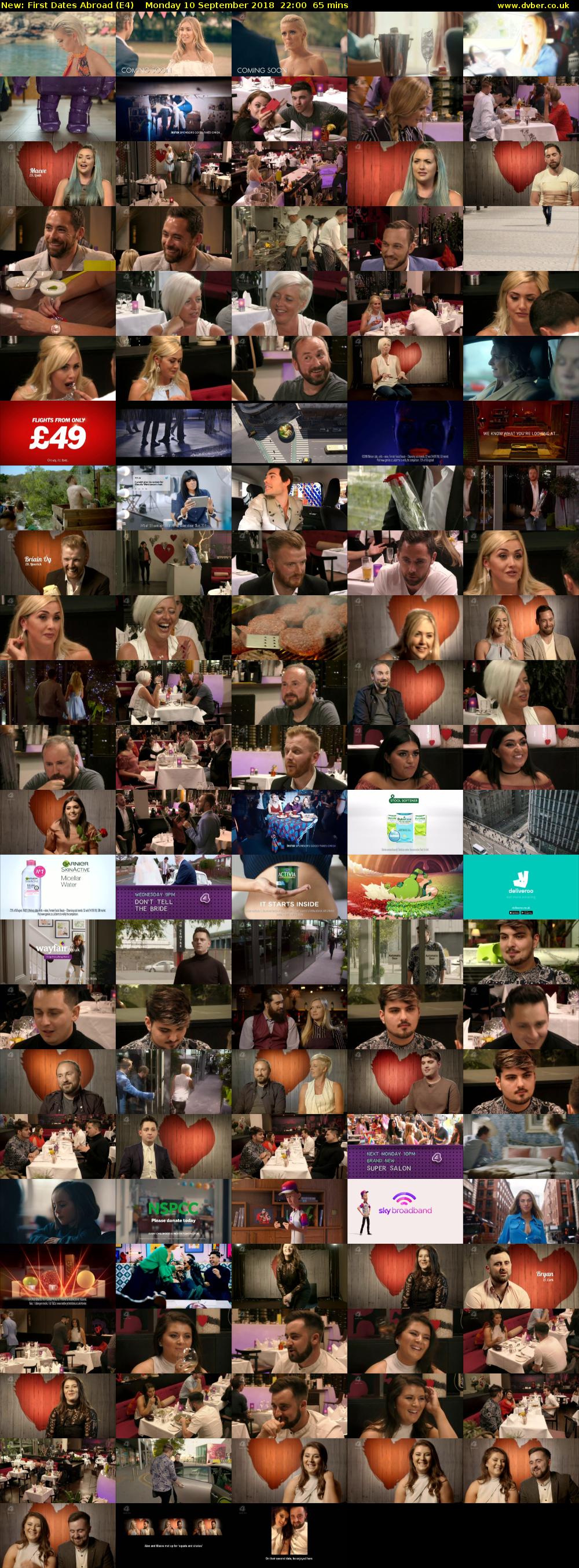 First Dates Abroad (E4) Monday 10 September 2018 22:00 - 23:05