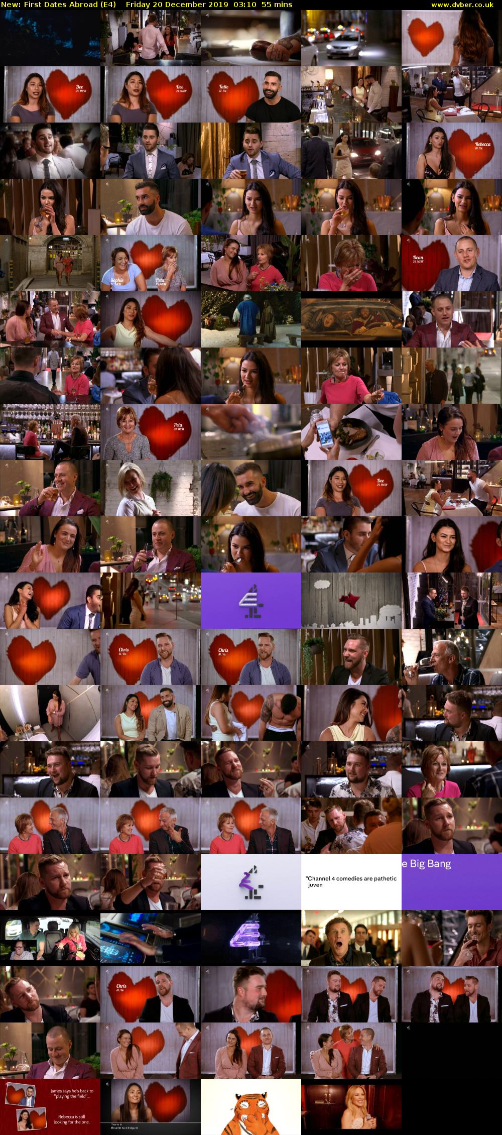 First Dates Abroad (E4) Friday 20 December 2019 03:10 - 04:05