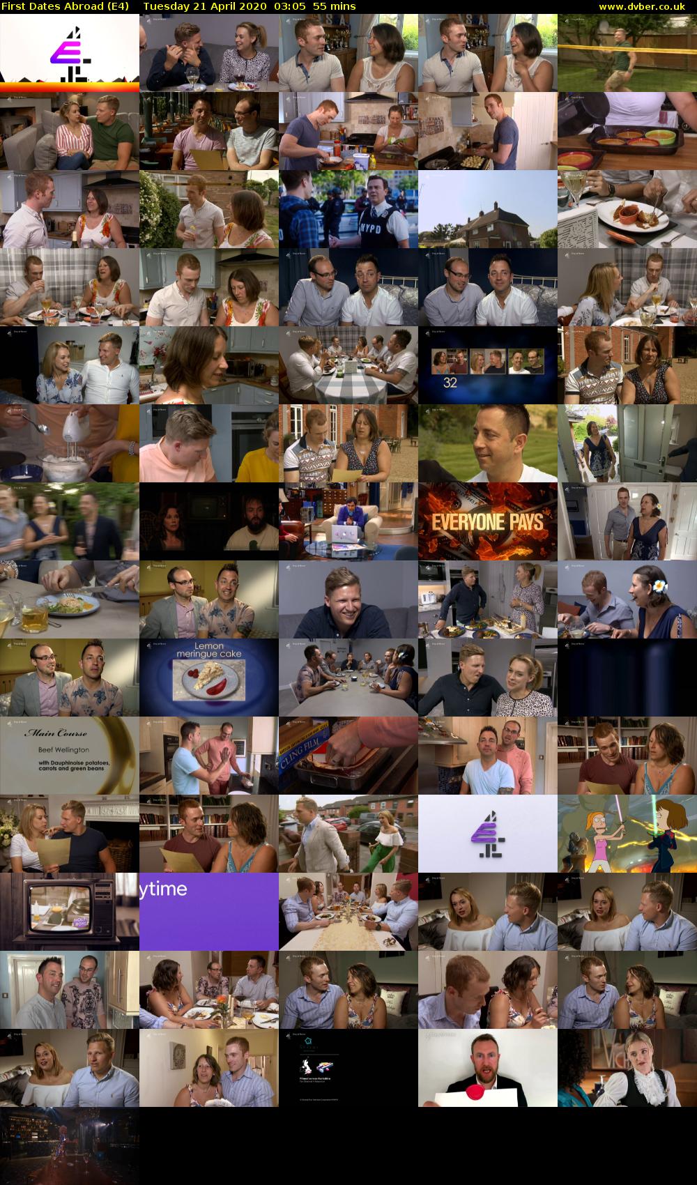 First Dates Abroad (E4) Tuesday 21 April 2020 03:05 - 04:00