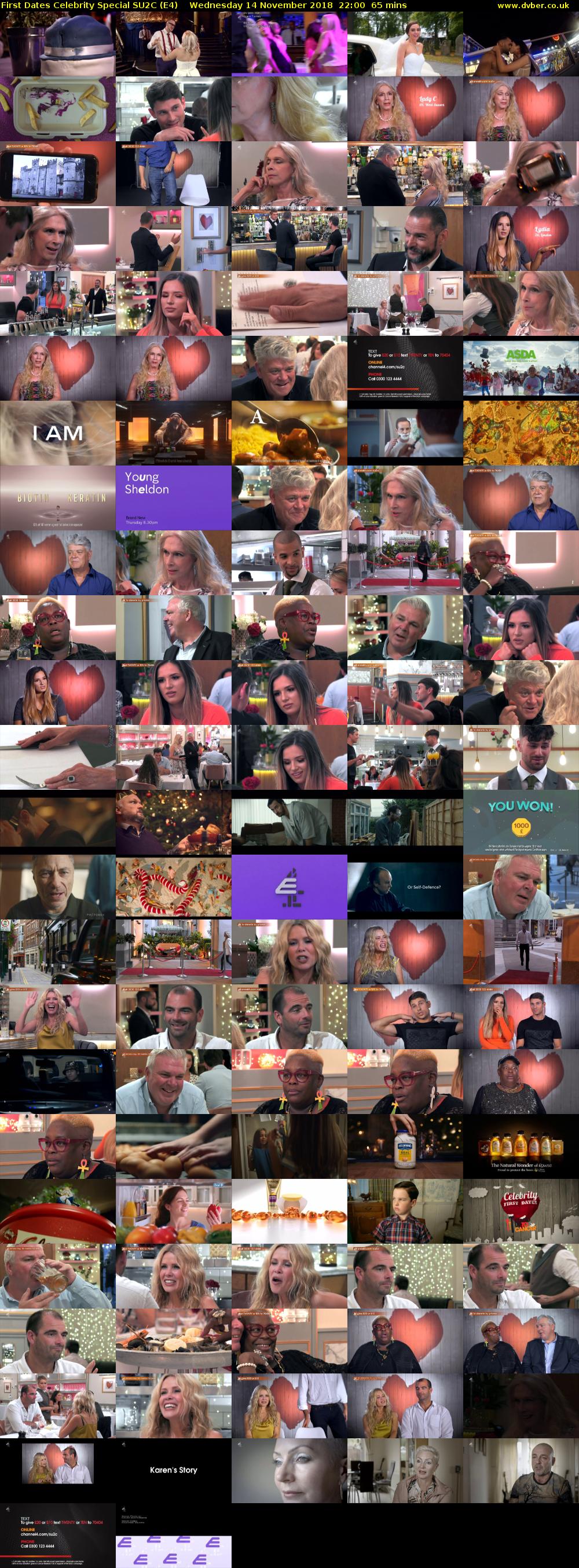 First Dates Celebrity Special SU2C (E4) Wednesday 14 November 2018 22:00 - 23:05