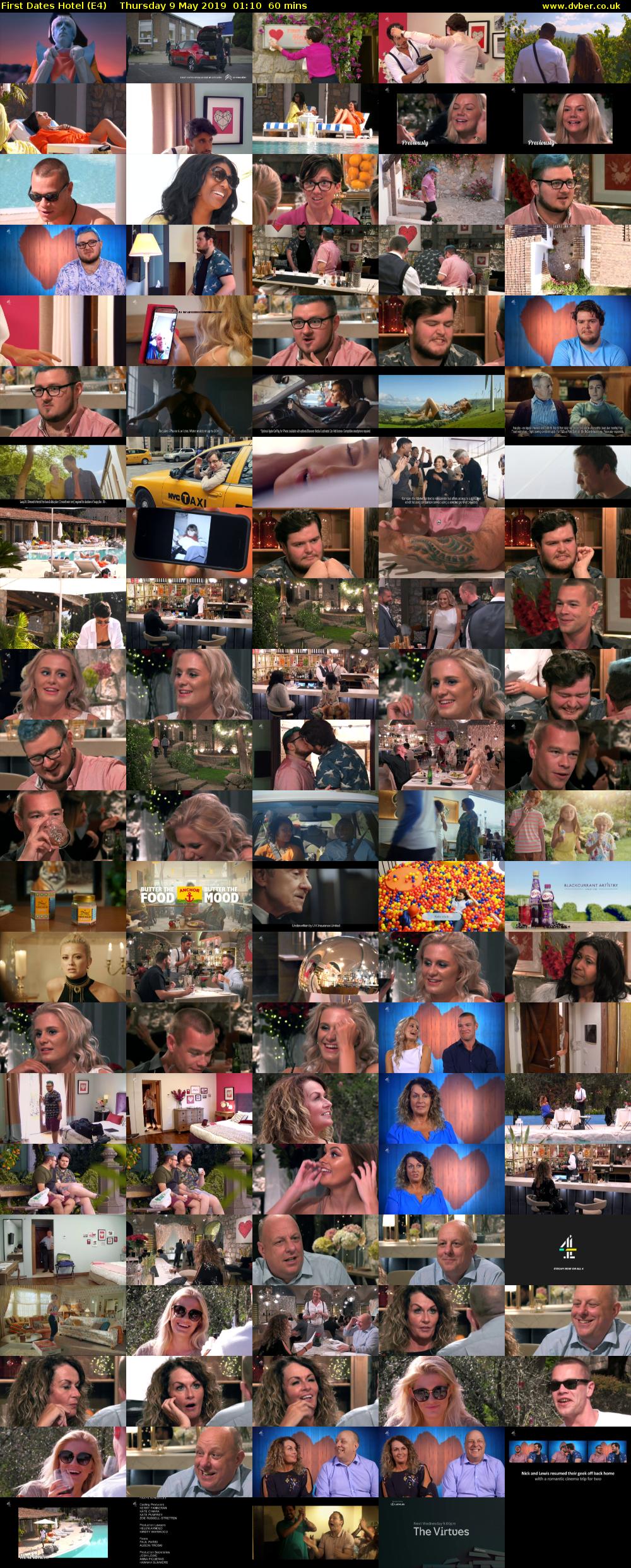 First Dates Hotel (E4) Thursday 9 May 2019 01:10 - 02:10