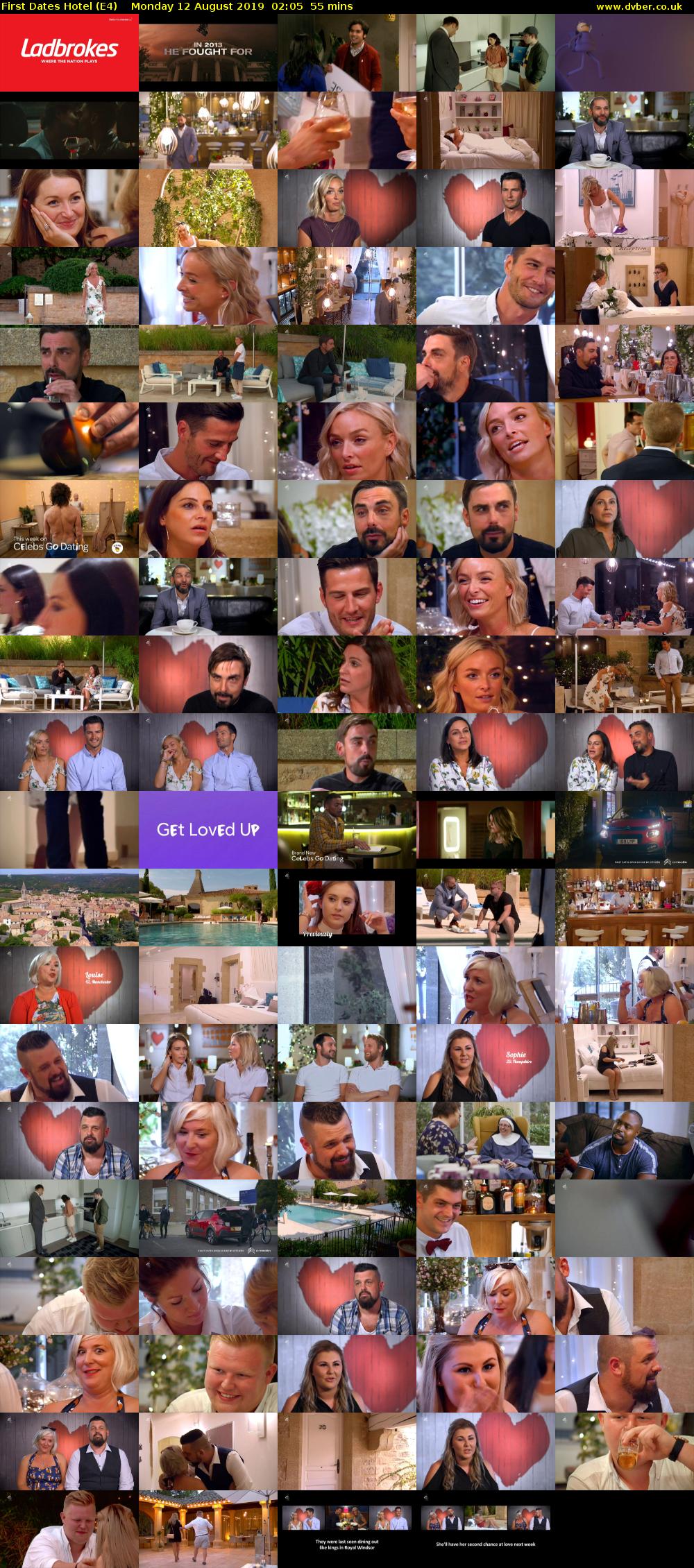First Dates Hotel (E4) Monday 12 August 2019 02:05 - 03:00