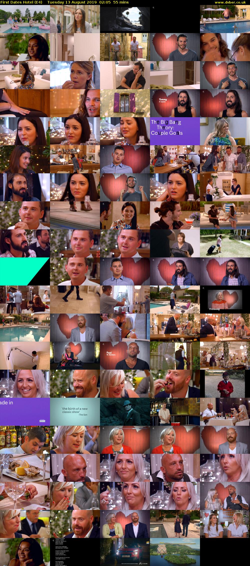 First Dates Hotel (E4) Tuesday 13 August 2019 02:05 - 03:00