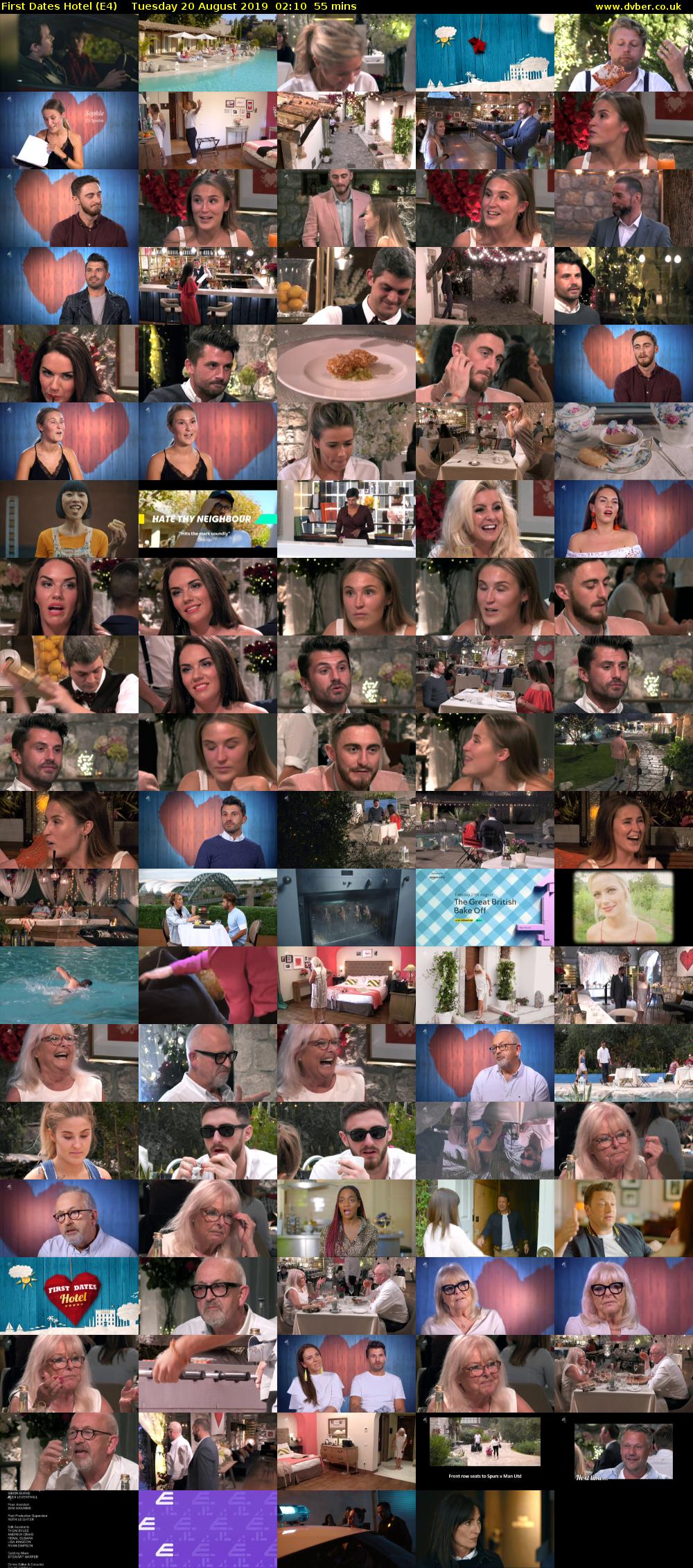 First Dates Hotel (E4) Tuesday 20 August 2019 02:10 - 03:05