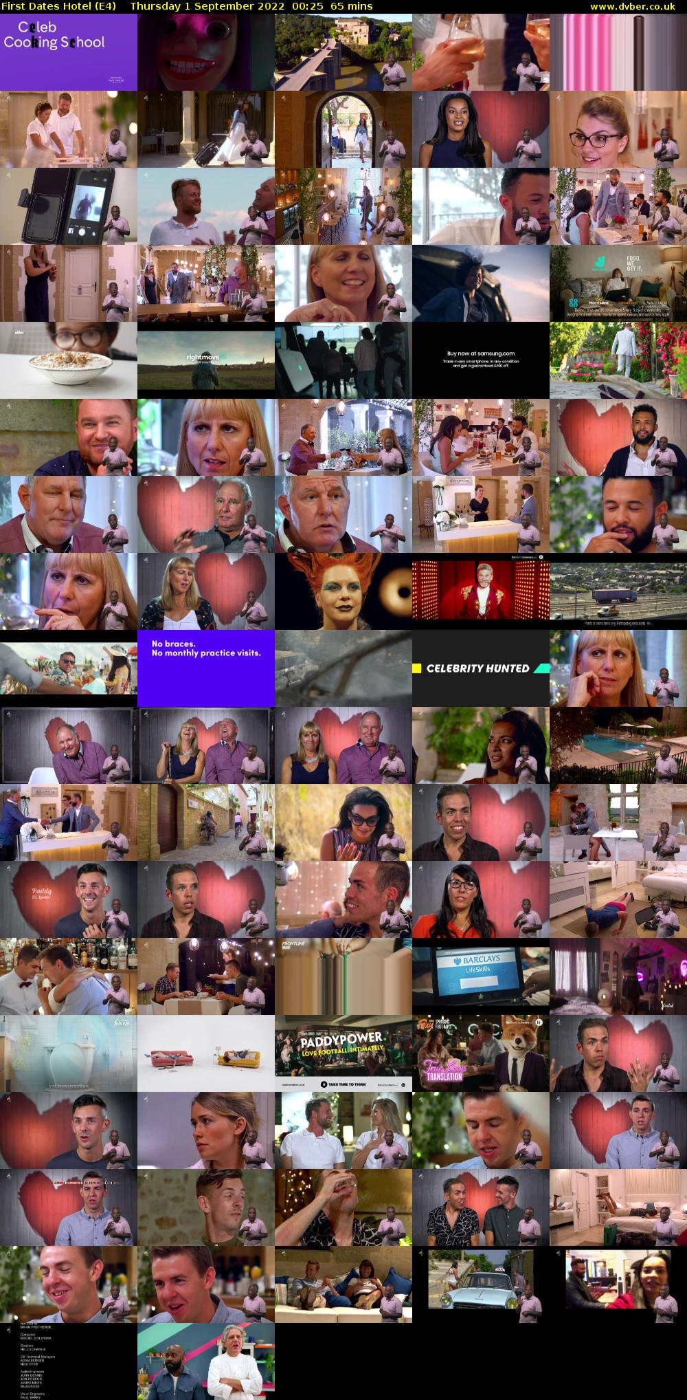 First Dates Hotel (E4) Thursday 1 September 2022 00:25 - 01:30